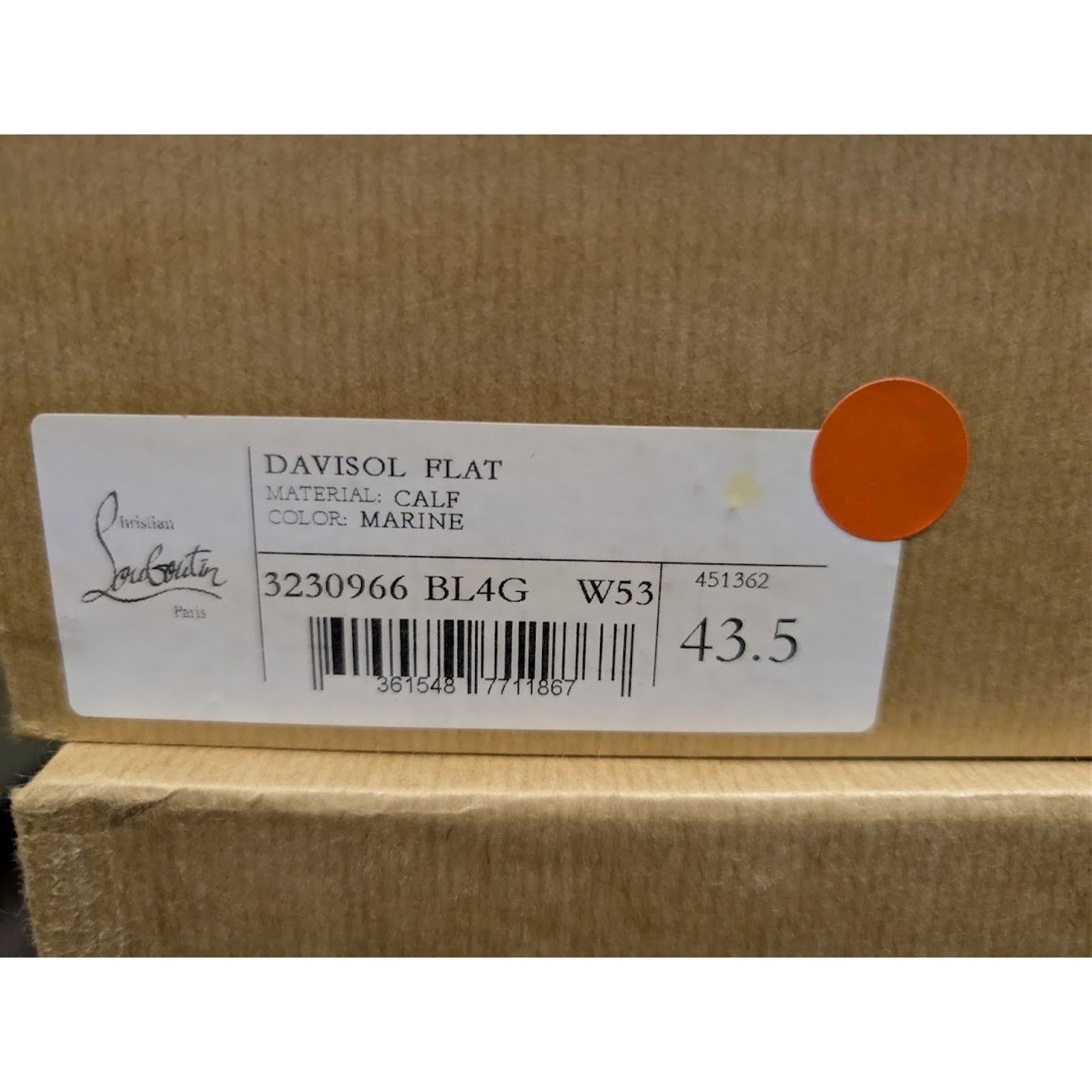 Christian Louboutin o1rshd1 Davisol Flat Shoes in Marine Size US 10.5 / EU 43-44 - 22 Thumbnail
