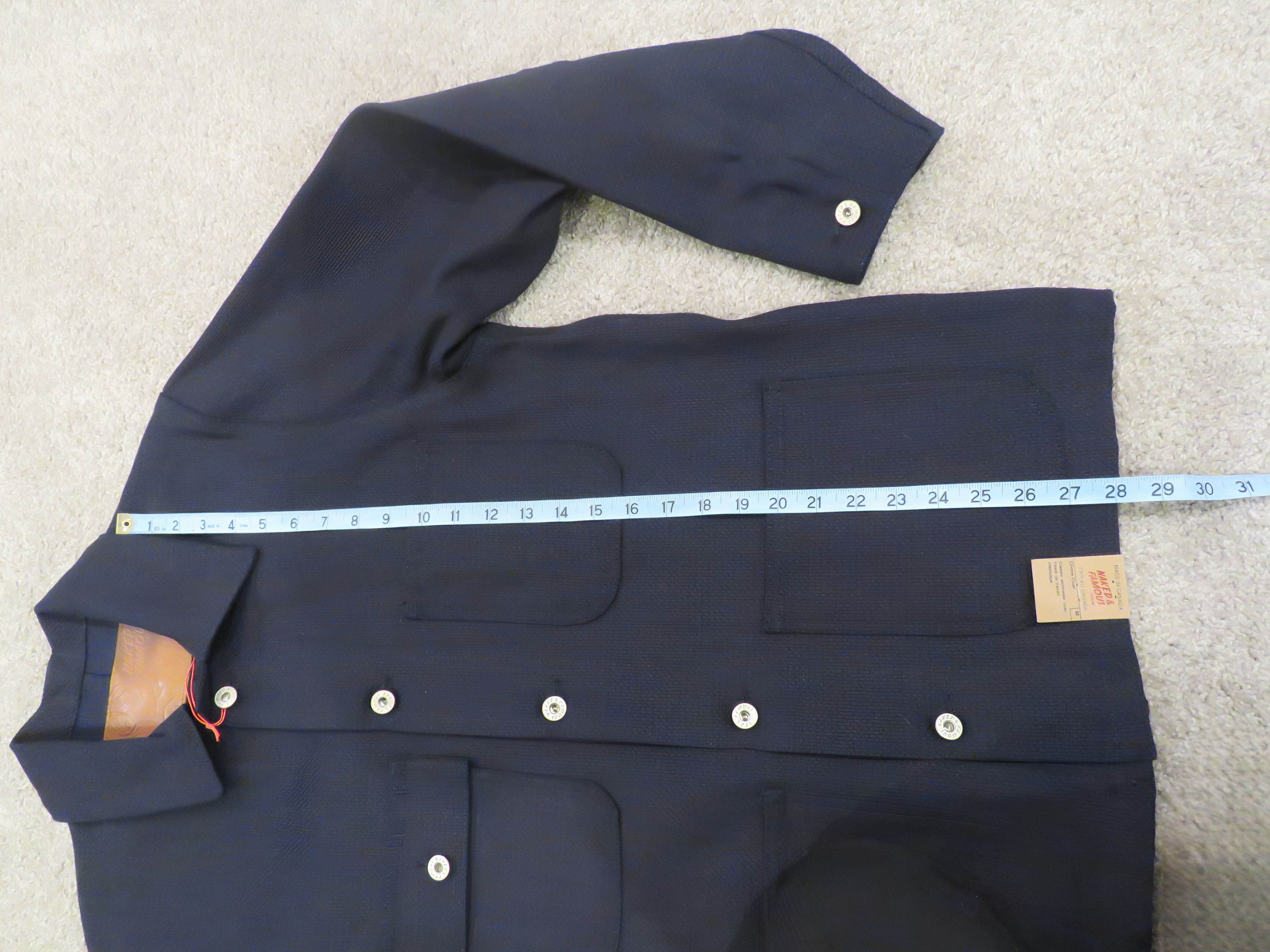 Naked & Famous Naked & Famous Indigo Basketweave Chore Coat NWT Size M Size US M / EU 48-50 / 2 - 10 Thumbnail