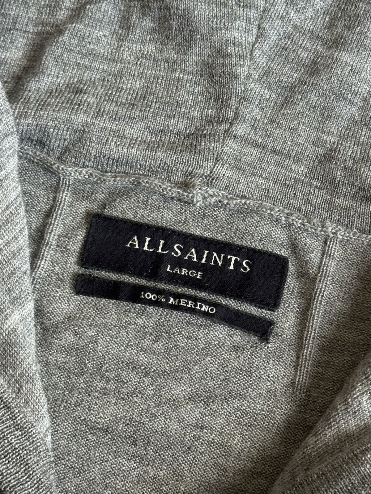 Allsaints Allsaints L merino mode zip hoodie jumoer knitwear pullover Size US L / EU 52-54 / 3 - 7 Thumbnail