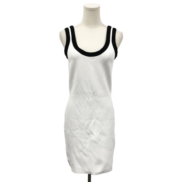 Alexander Wang Alexander Wang Contrast Trim Knit Mini Dress Size L Size L / US 10 / IT 46 - 1 Thumbnail