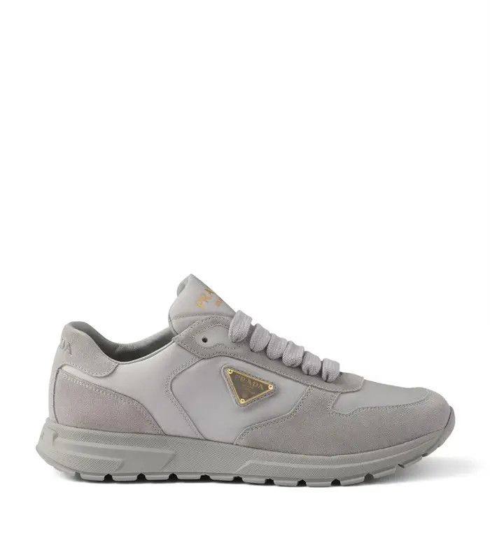 Prada o1B3y1r0526 Suede and Re-Nylon Prax 2.0 Sneakers in Grey Size US 6 / IT 36 - 1 Thumbnail