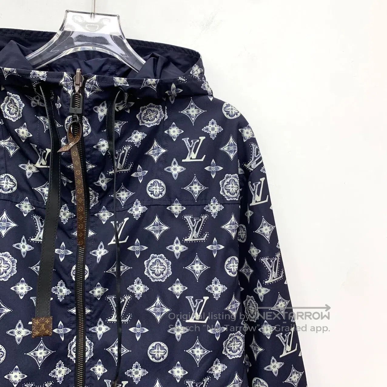 Louis Vuitton Louis Vuitton Dark Blue Monogram Printed Two-Way Zipper Ja Size US S / EU 44-46 / 1 - 9 Thumbnail
