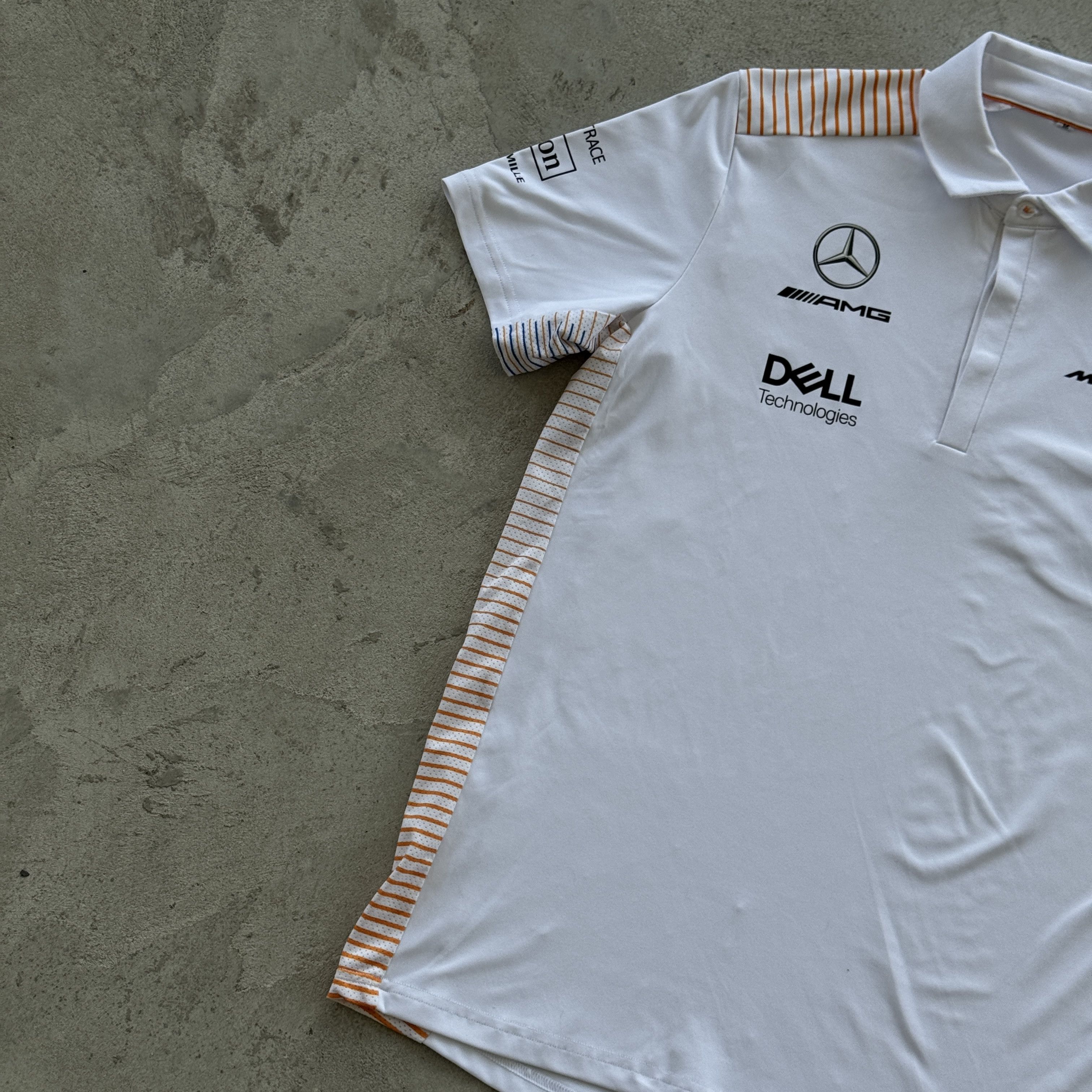 Mercedes-Benz McLaren F1 Team Racing Polo Shirt White Mercedes AMG Dell M Size US M / EU 48-50 / 2 - 4 Thumbnail