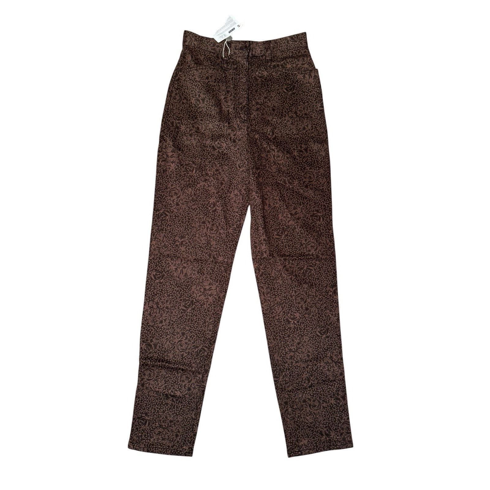 Other Padi Couture NEW Brown Patterned Trousers Straight Leg Size 26" / US 2 / IT 38 - 1 Thumbnail