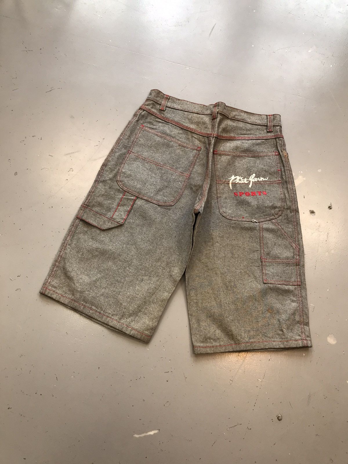 Phat Farm × Vintage Vintage phat farm Y2K carpenter denim jort Size US 34 / EU 50 - 7 Thumbnail