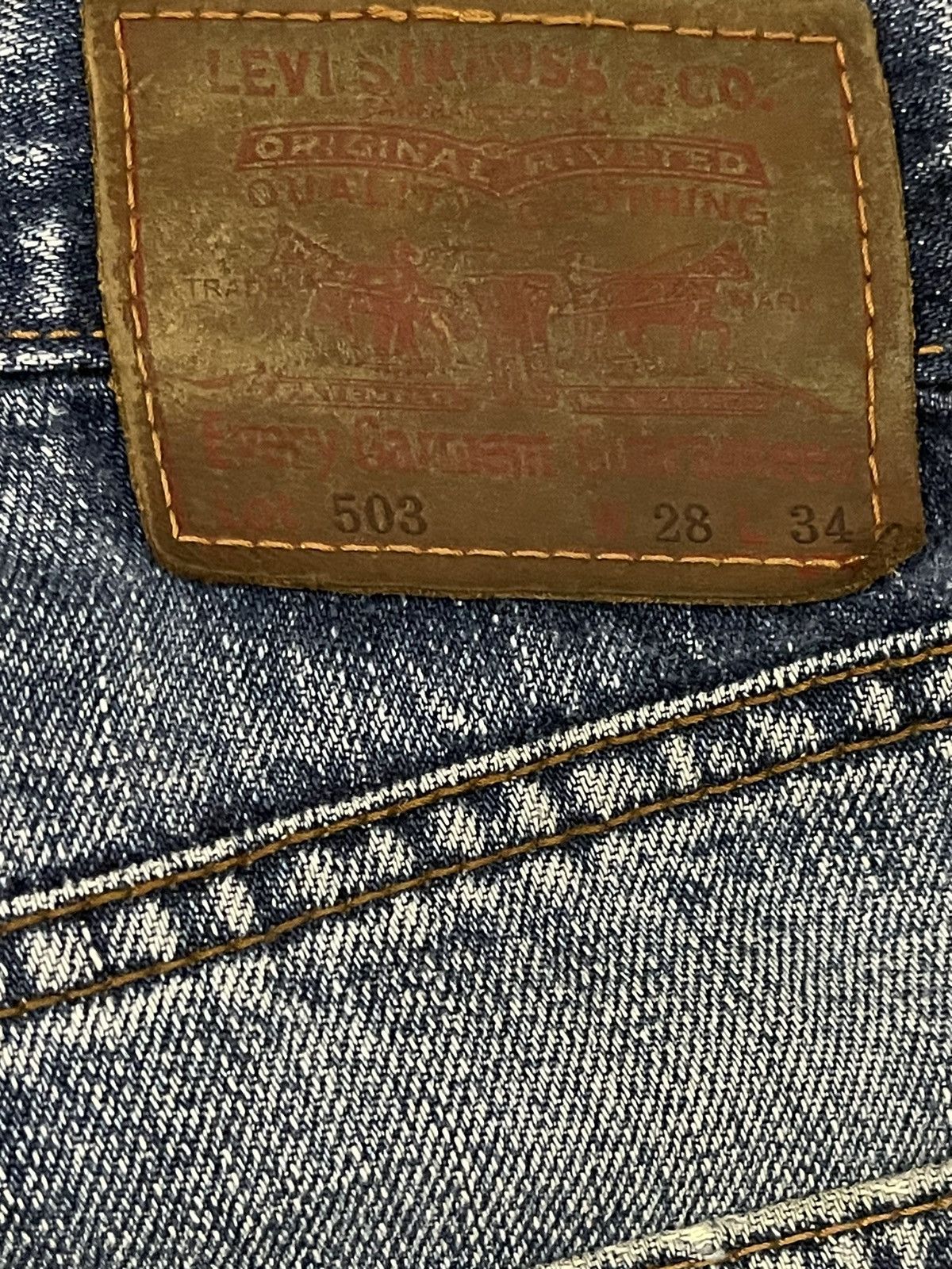 Levi's Vintage 90s Levis 503 Faded Wash Style Baggy Jeans Size US 28 / EU 44 - 7 Thumbnail