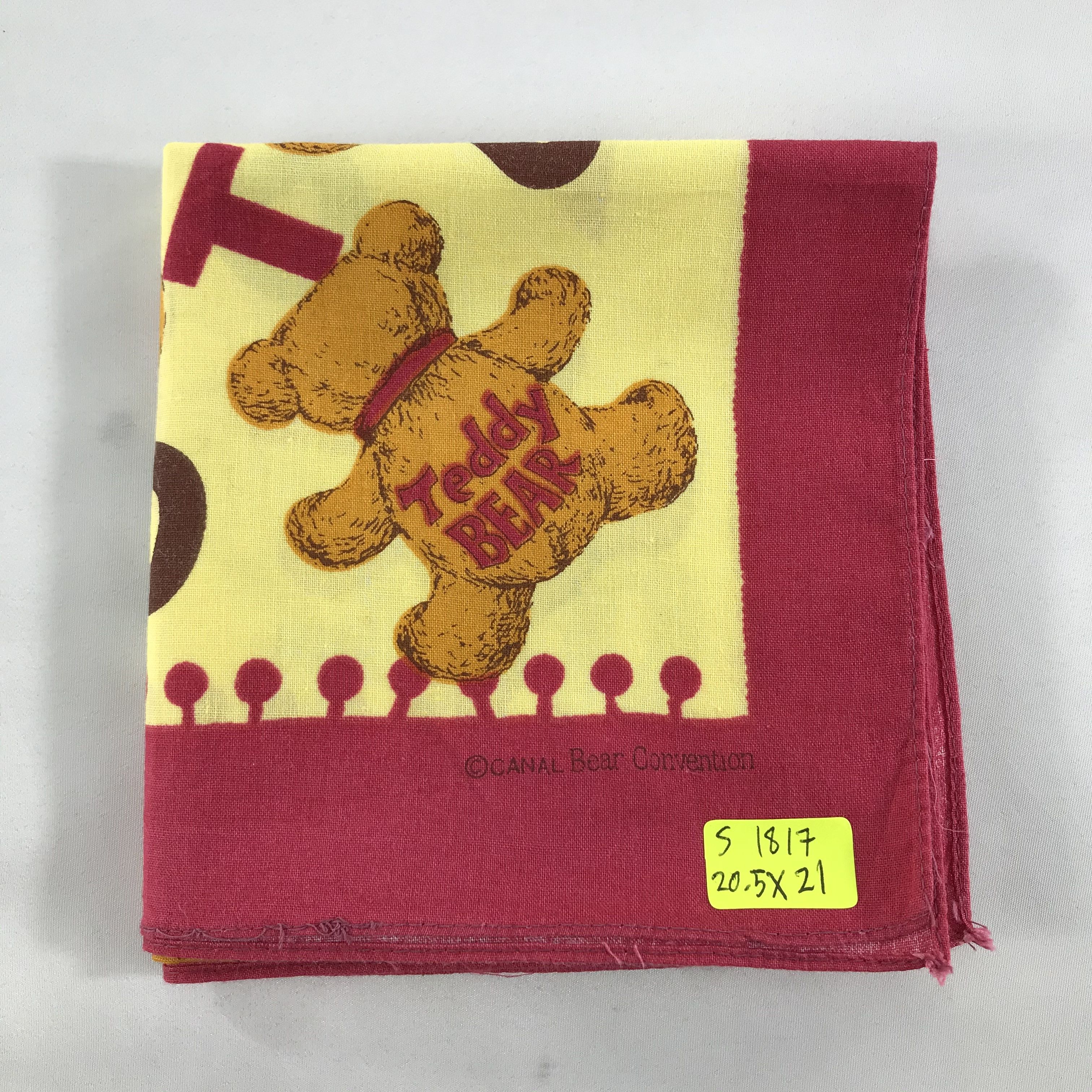 Japanese Brand × Vintage Bear Bandana / Handkerchief / Neckerchief -S1817 Size ONE SIZE - 6 Thumbnail