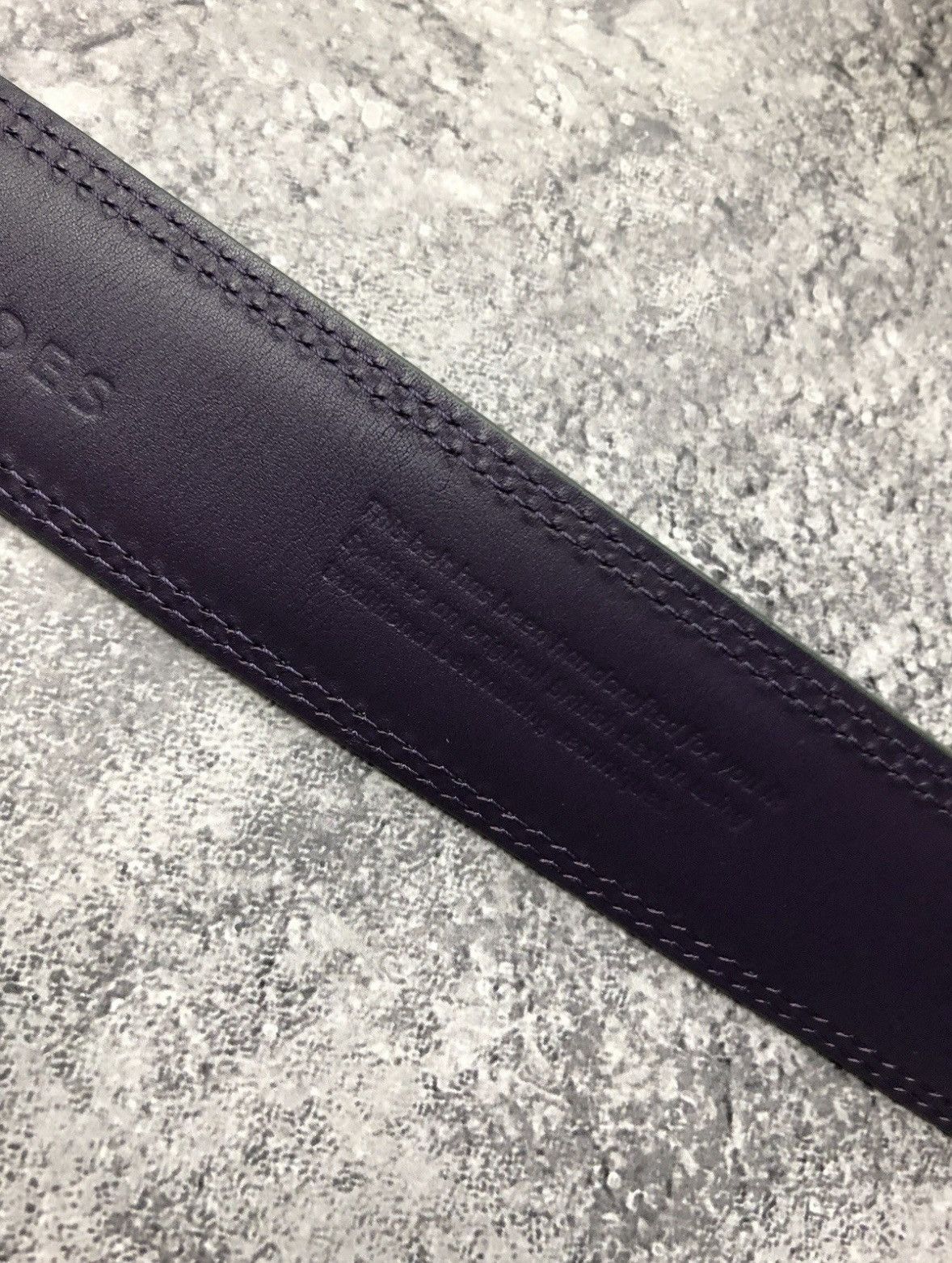Other ELLIOT RHODES Vintage Real Leather Buckle Belt Navy Green Size ONE SIZE - 7 Thumbnail