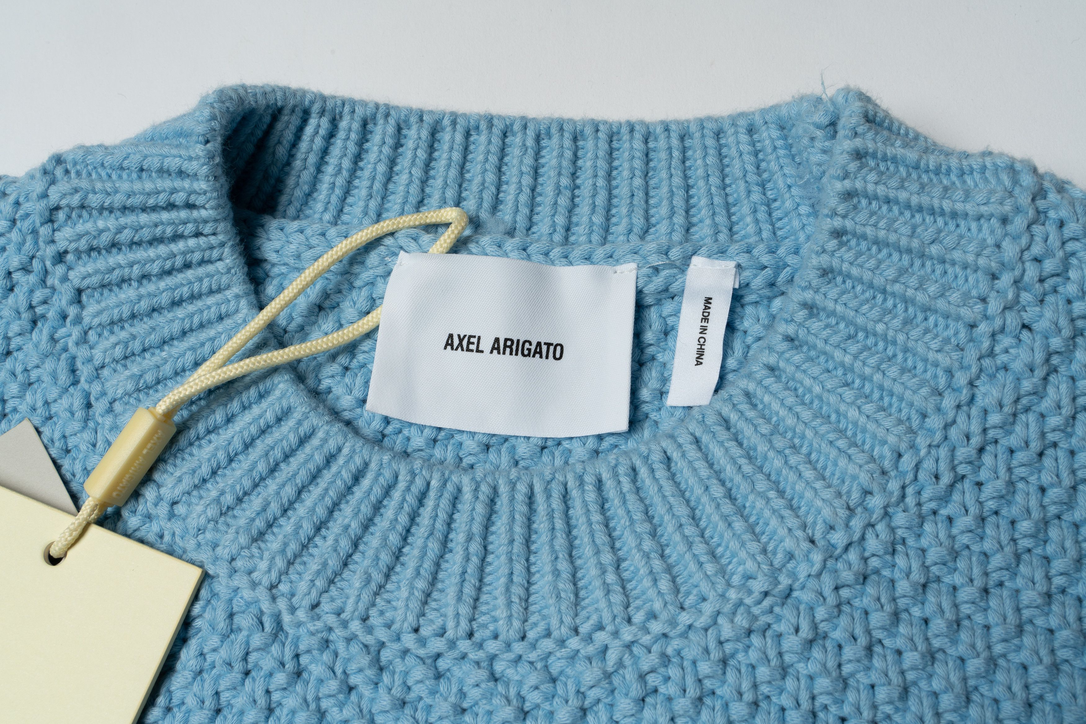 Axel Arigato 🔵 AXEL ARIGATO Block cotton blend Crew neck sweater Size US XL / EU 56 / 4 - 4 Thumbnail
