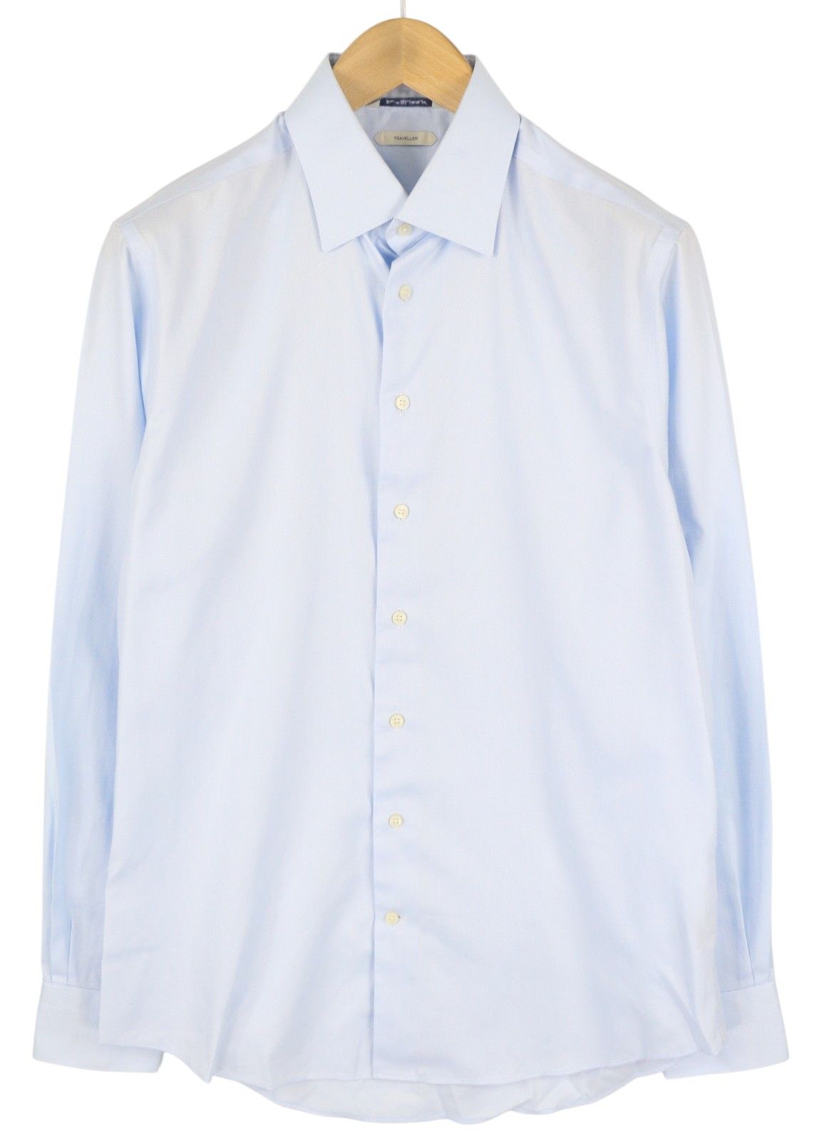 Suitsupply TRAVELLER 41/16 Blue Extra Slim Button Shirt 86181 Size 42R - 1 Thumbnail