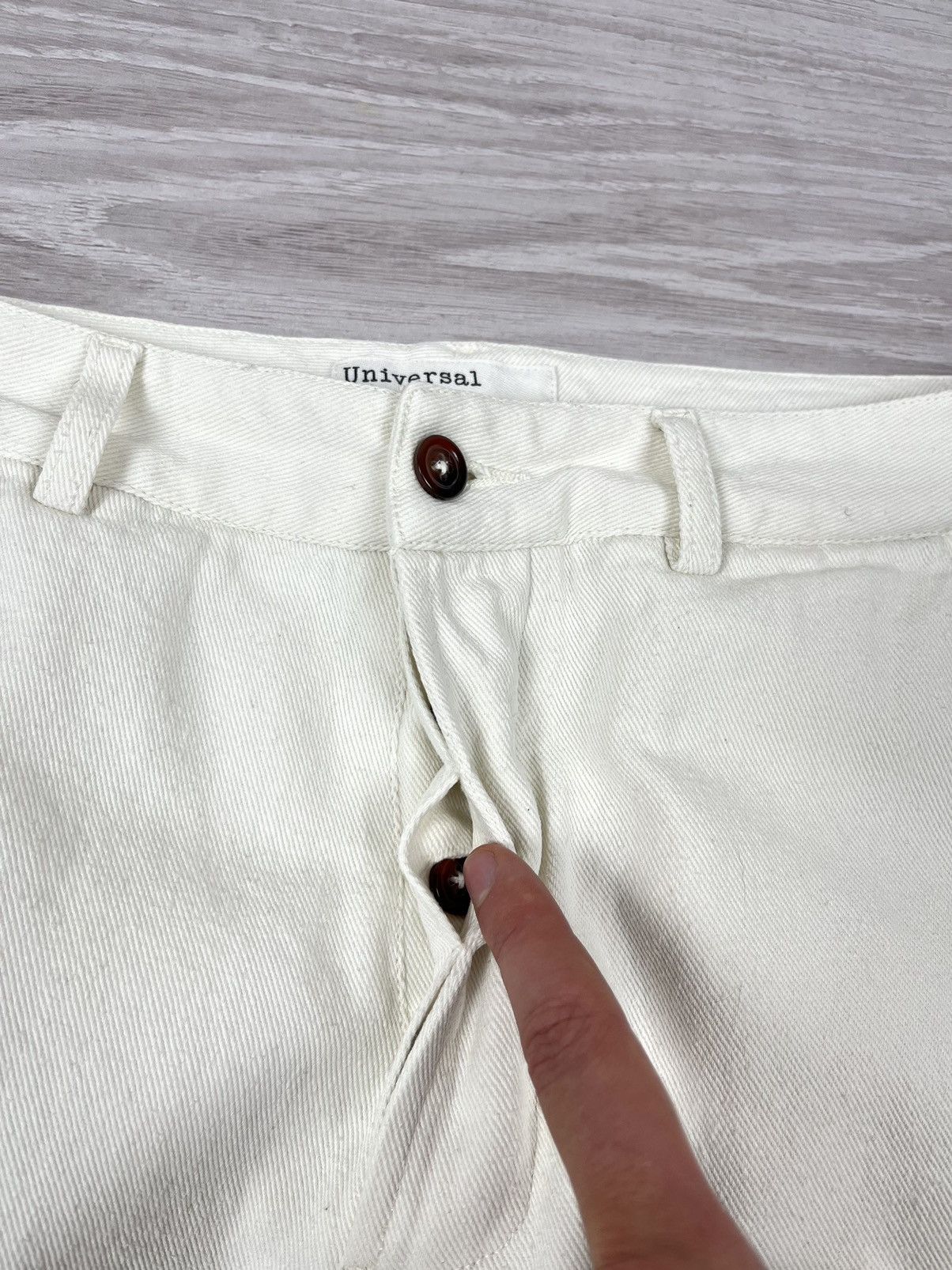 Universal Studios Universal Works White Cotton Japan Style Pants Size US 30 / EU 46 - 6 Thumbnail