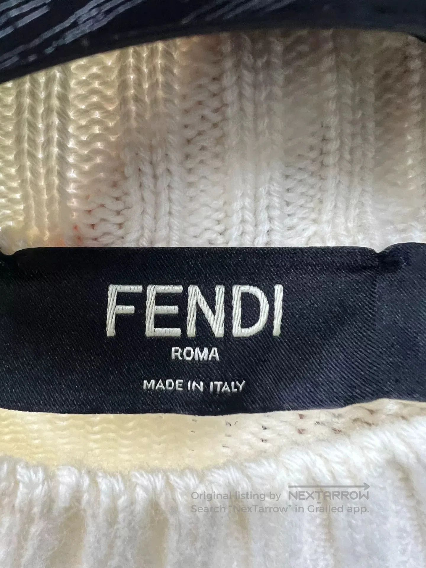 Fendi fendi collaboration knit sweater in white. Size US L / EU 52-54 / 3 - 5 Thumbnail