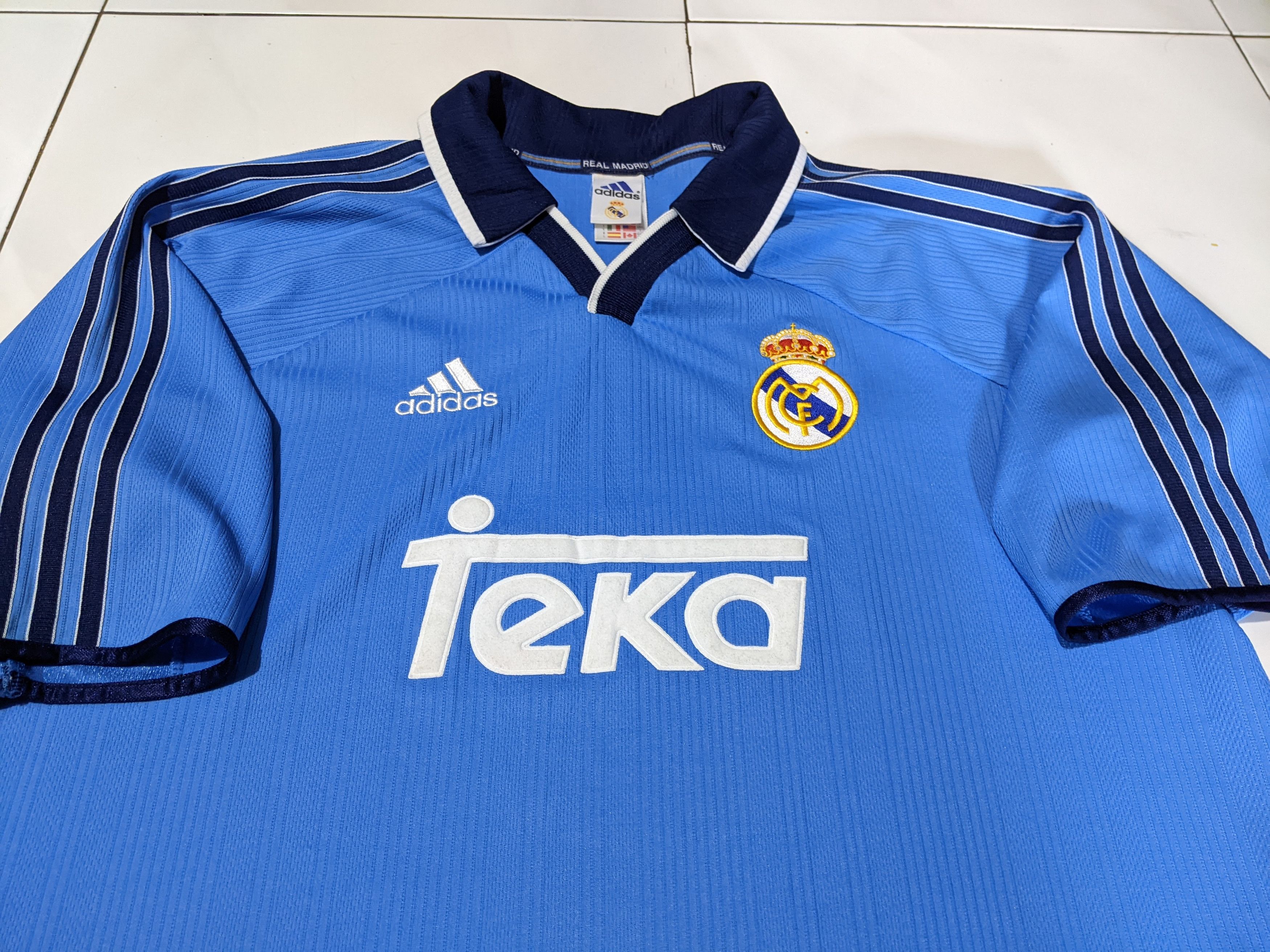 Adidas Real Madrid third 1999-00 Carlos Jersey football shirt Size US L / EU 52-54 / 3 - 4 Thumbnail