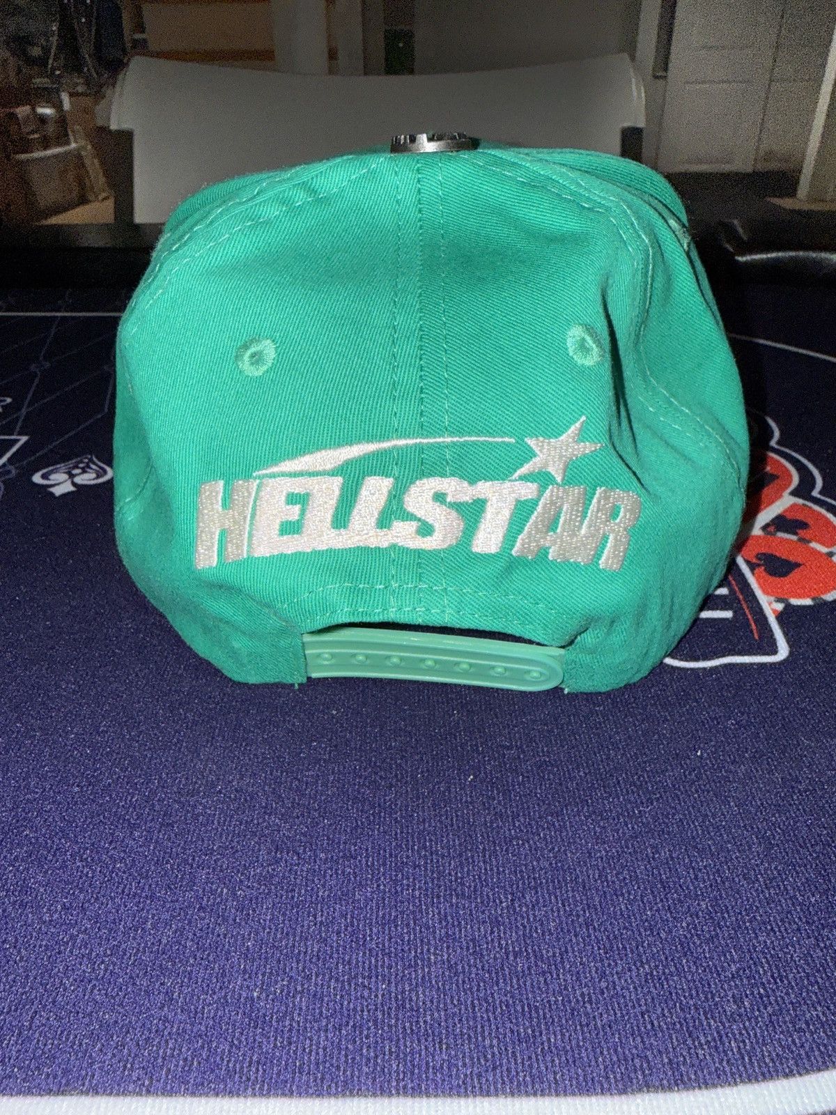 HELLSTAR Hellstar OG Logo Rhinestones Snapback “Green” Size ONE SIZE - 2 Thumbnail