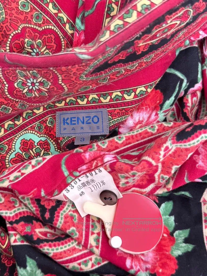 Kenzo Kenzo Men's floral ethnic style shirt Size US M / EU 48-50 / 2 - 9 Thumbnail