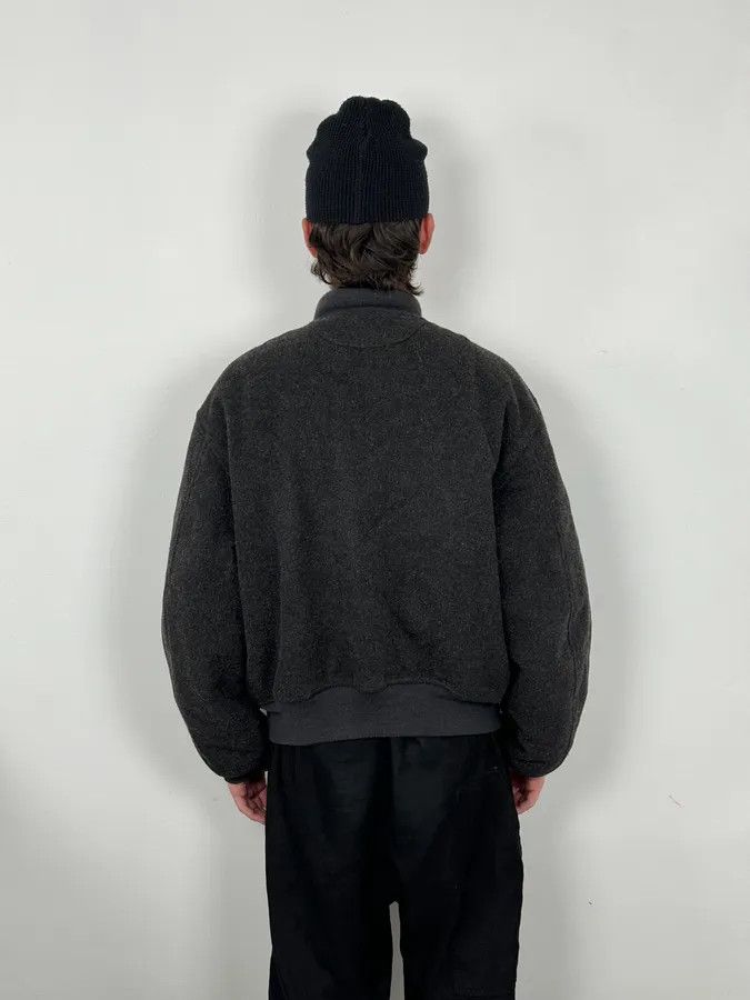 Moschino 1990s Moschino Grey Wool Bomber Jacket Size US L / EU 52-54 / 3 - 3 Thumbnail