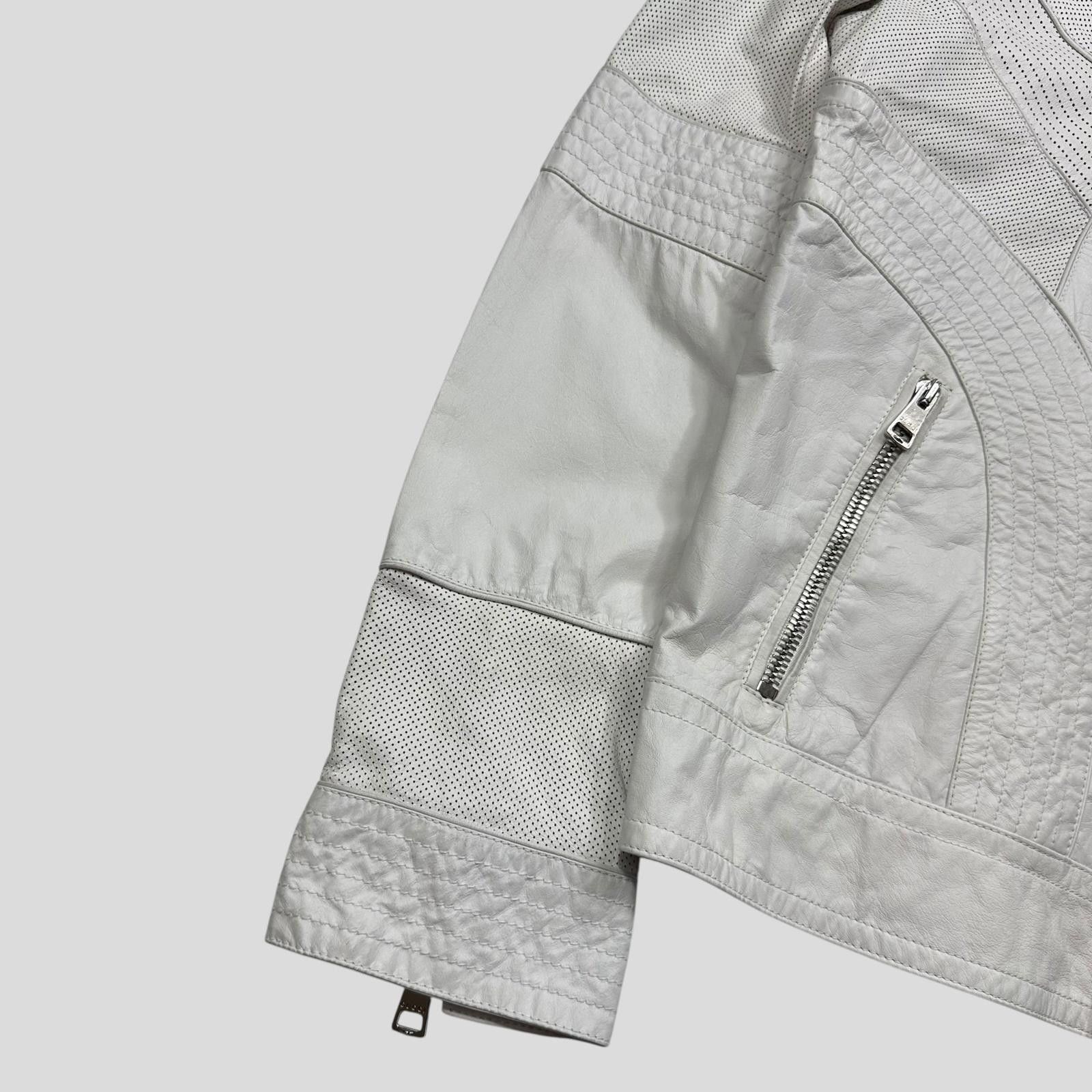 Gucci Gucci 2010 Nappa Leather Café Perforated Biker Jacket - M Size US M / EU 48-50 / 2 - 4 Thumbnail