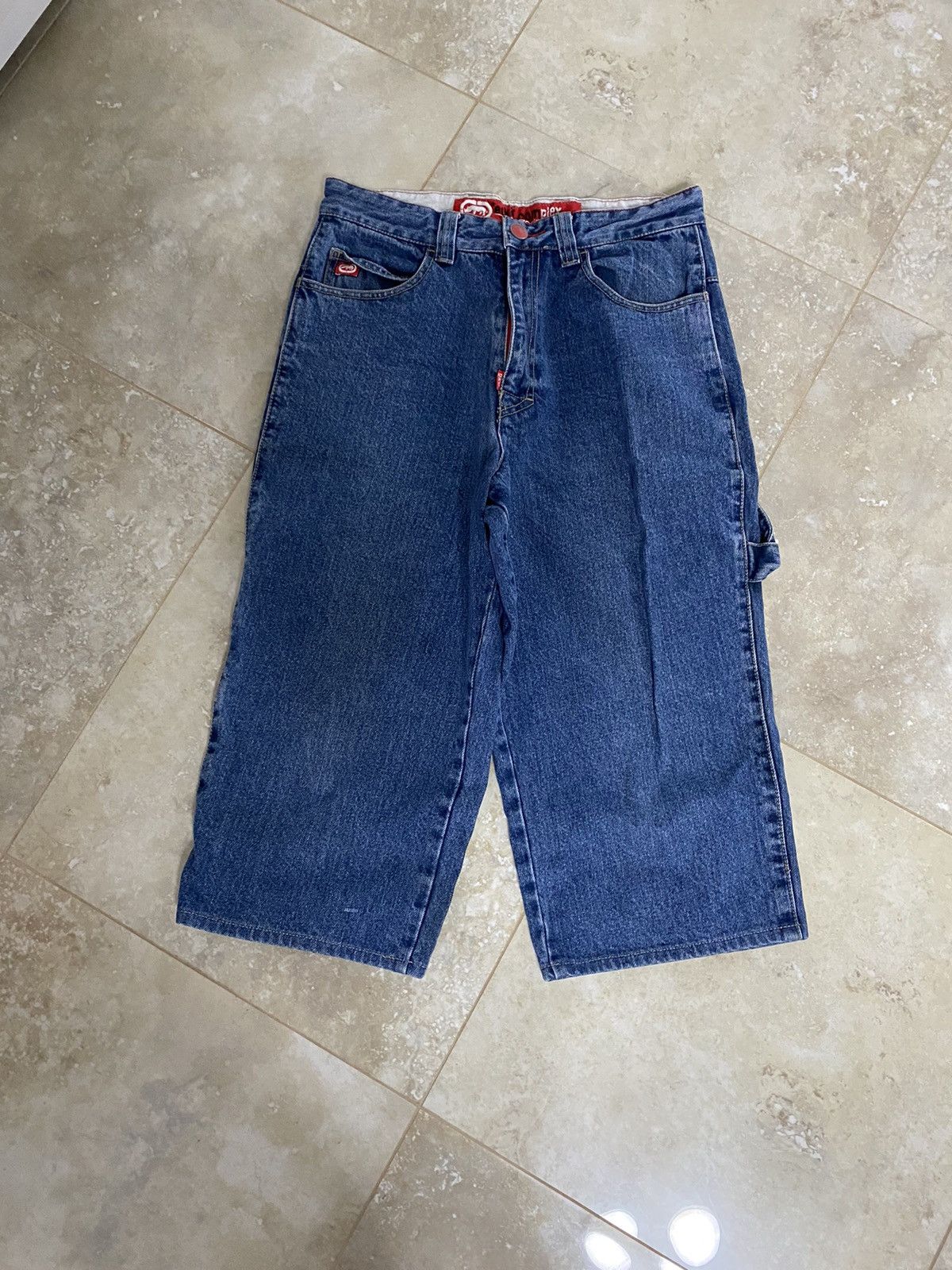 Ecko Unltd. Ecko Unltd Vintage Baggy Shorts Y2K Japanese Rap Washed Y2K Size US 30 / EU 46 - 6 Thumbnail