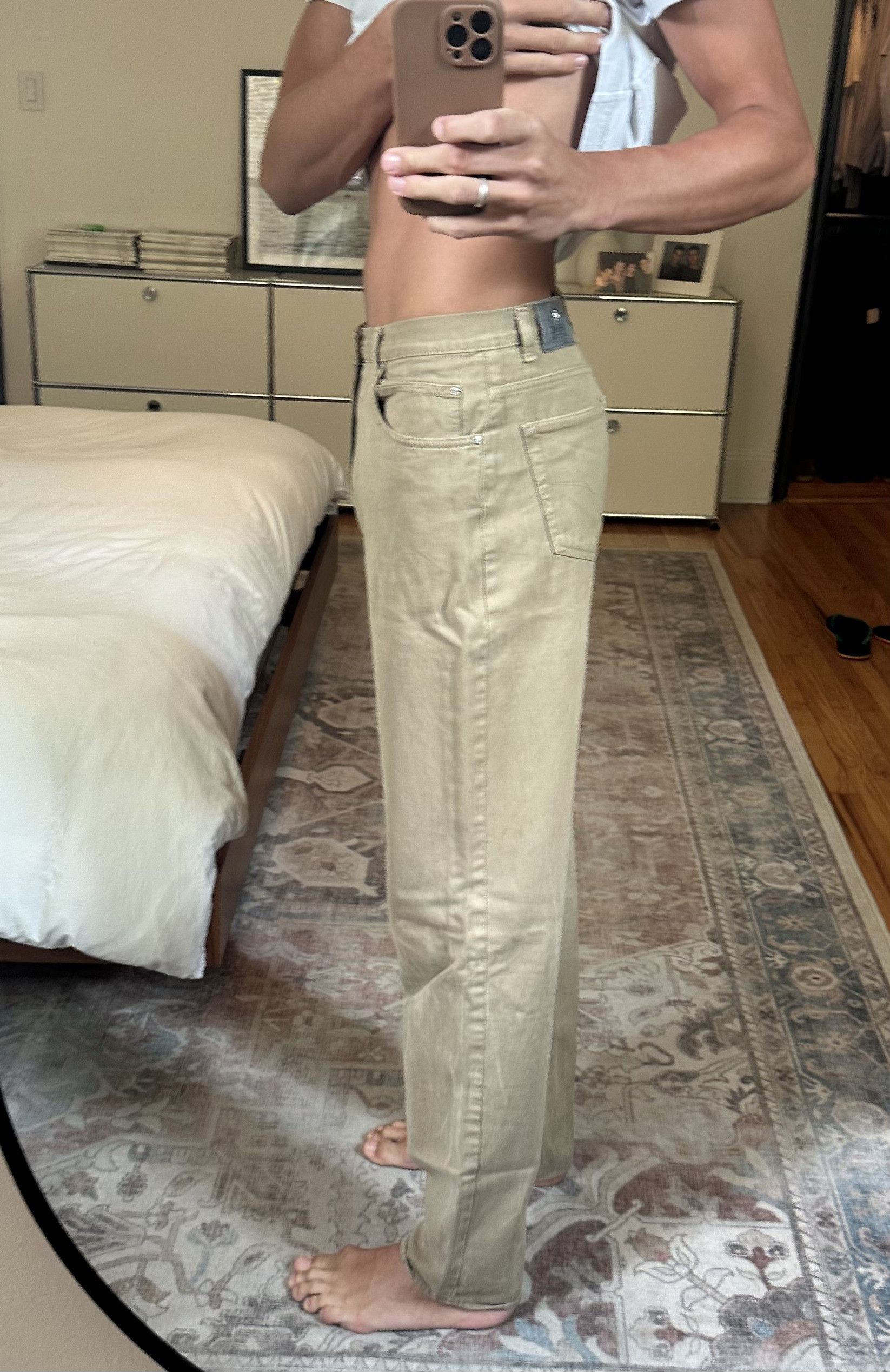Versace Vintage Versace Khaki Jeans Size US 32 / EU 48 - 2 Thumbnail
