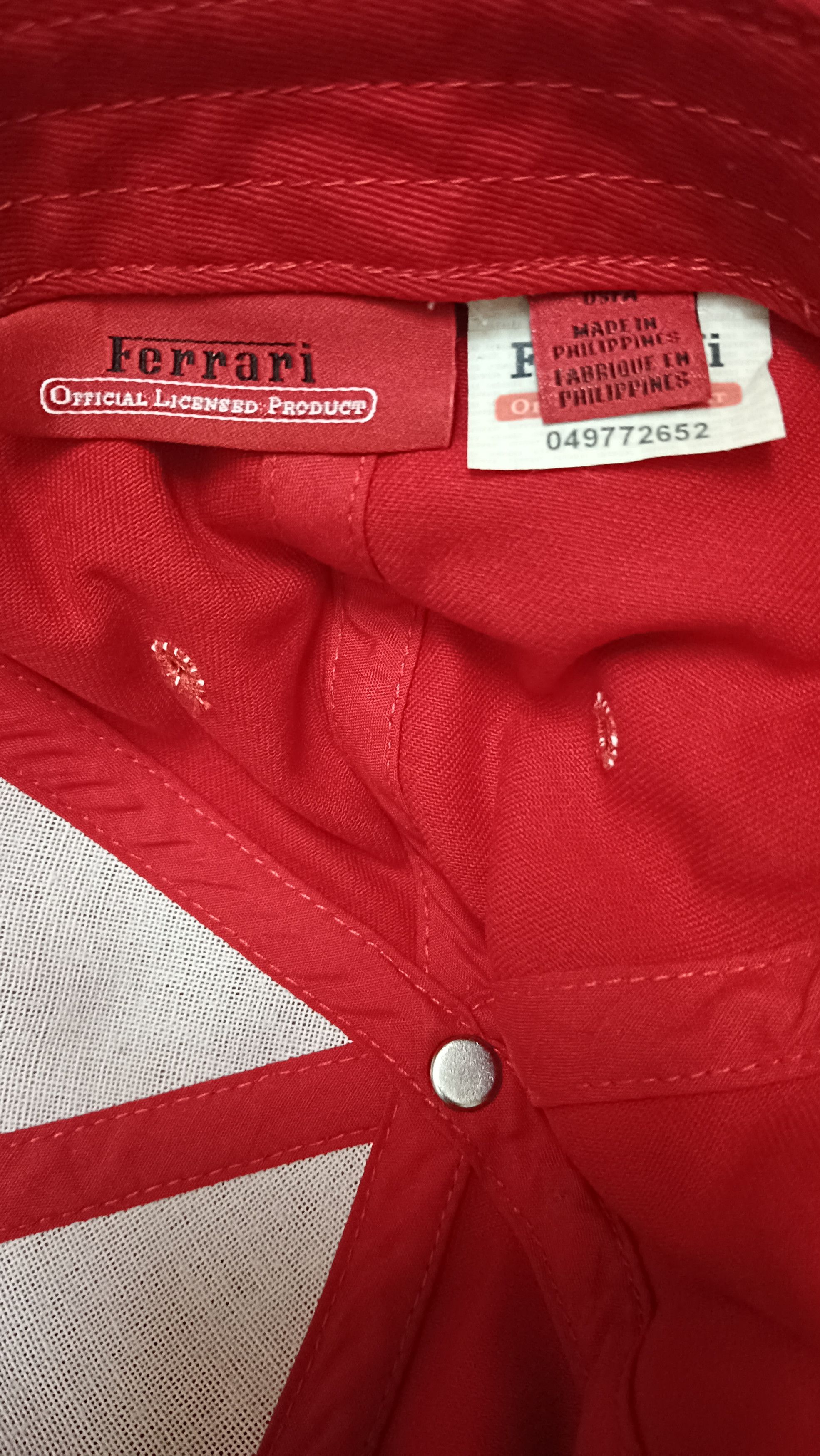Ferrari FERRARI Official F1 Racing 6 Panels Buckle BackHat Size ONE SIZE - 8 Thumbnail