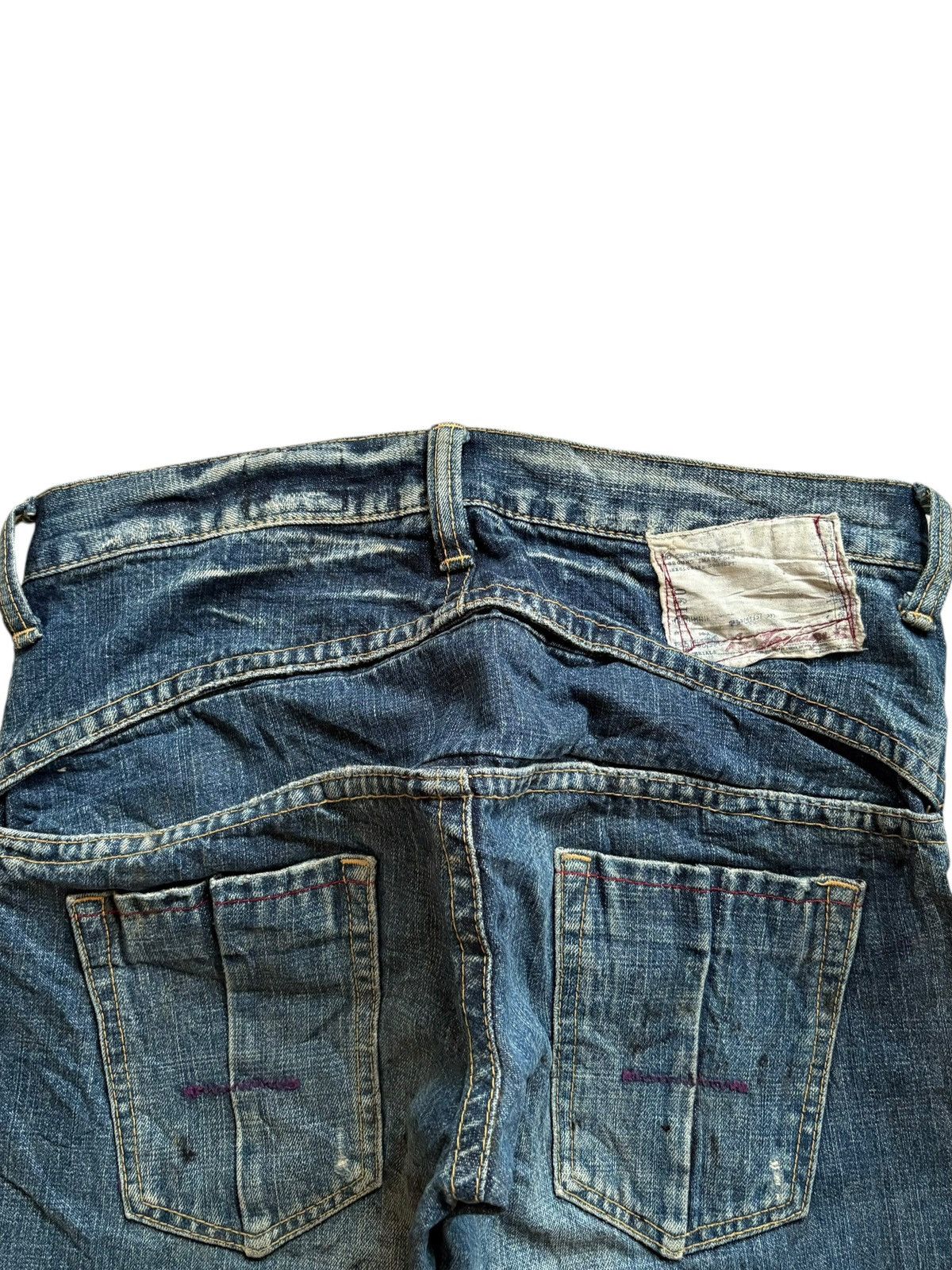Japanese Brand Vintage Japanese Brand Mud Wash Distressed Jeans Size US 31 - 8 Thumbnail