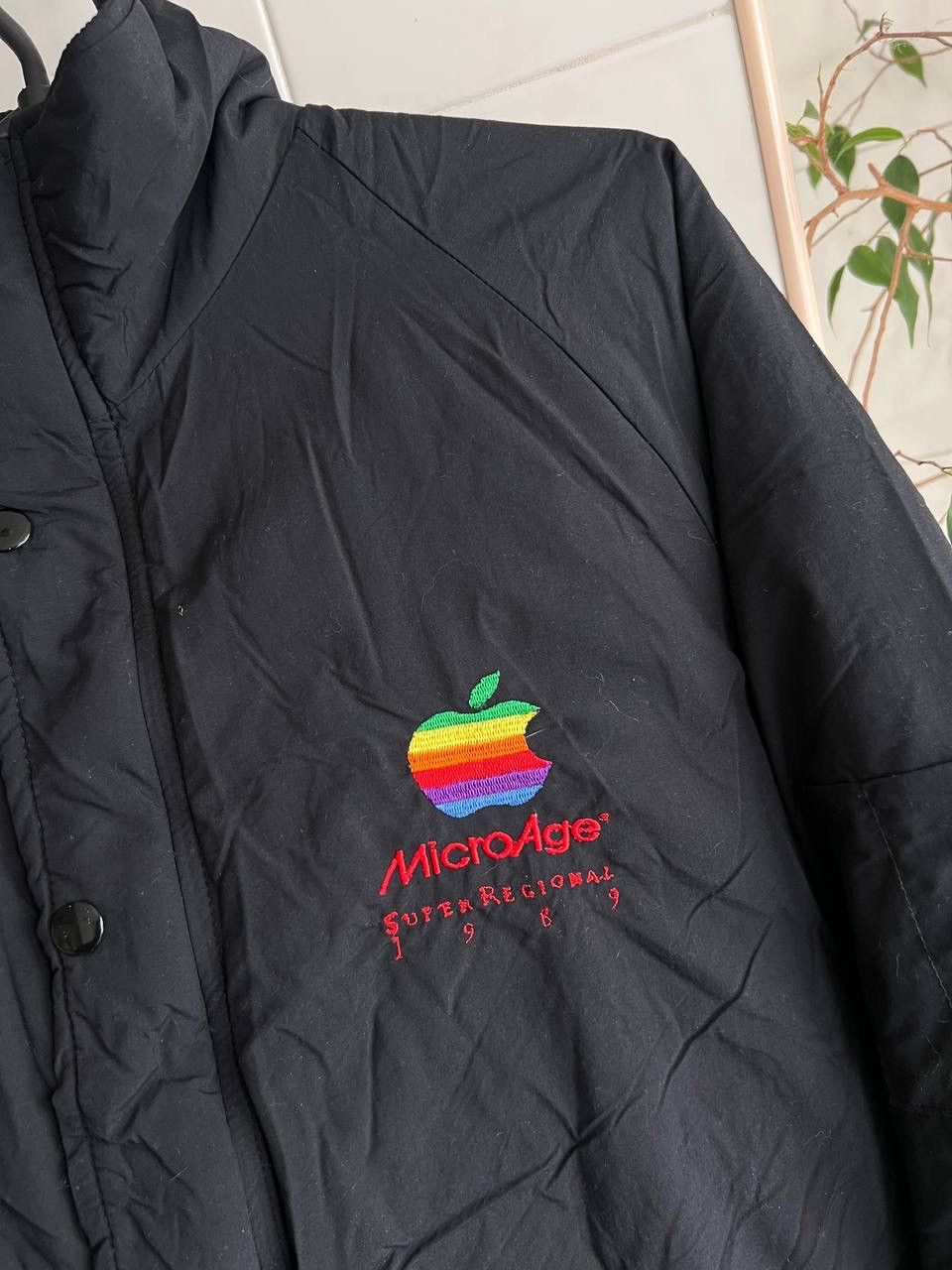 Apple Vintage 90s Apple Computers Windbreaker Zip Jacket 89/90 USA Size US M / EU 48-50 / 2 - 3 Thumbnail