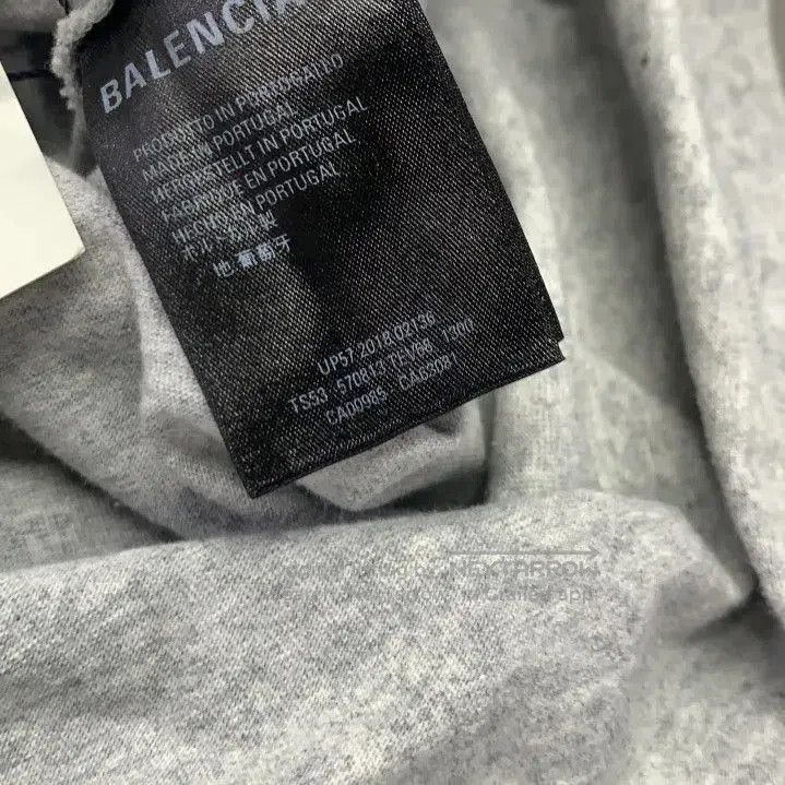 Balenciaga Balenciaga Gray Logo Embroidered Short Sleeve T. Size US XS / EU 42 / 0 - 4 Thumbnail
