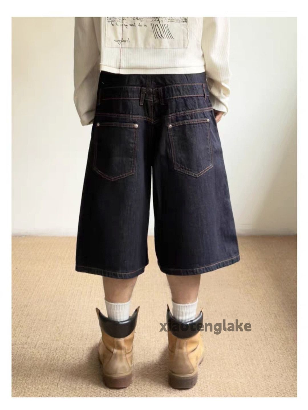 Vintage xz supreme Stussy style Loose double waist cargo shorts Size US 32 / EU 48 - 2 Thumbnail
