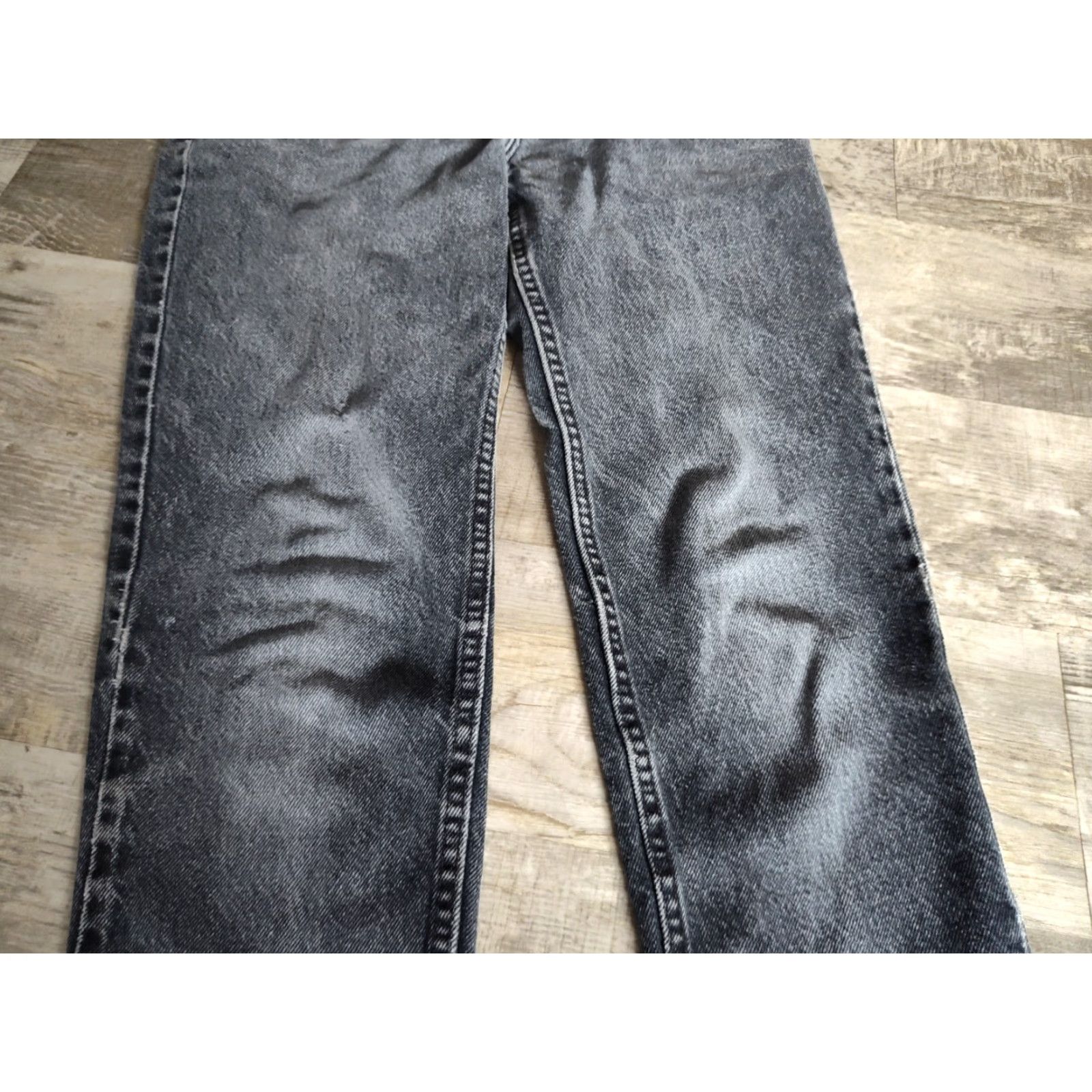 Levi's VINTAGE Levi's 512 Jeans Women Black 90s Slim Fit Tapered Distressed 5-Pocket USA Made Denim Size 26" / US 2 / IT 38 - 3 Thumbnail