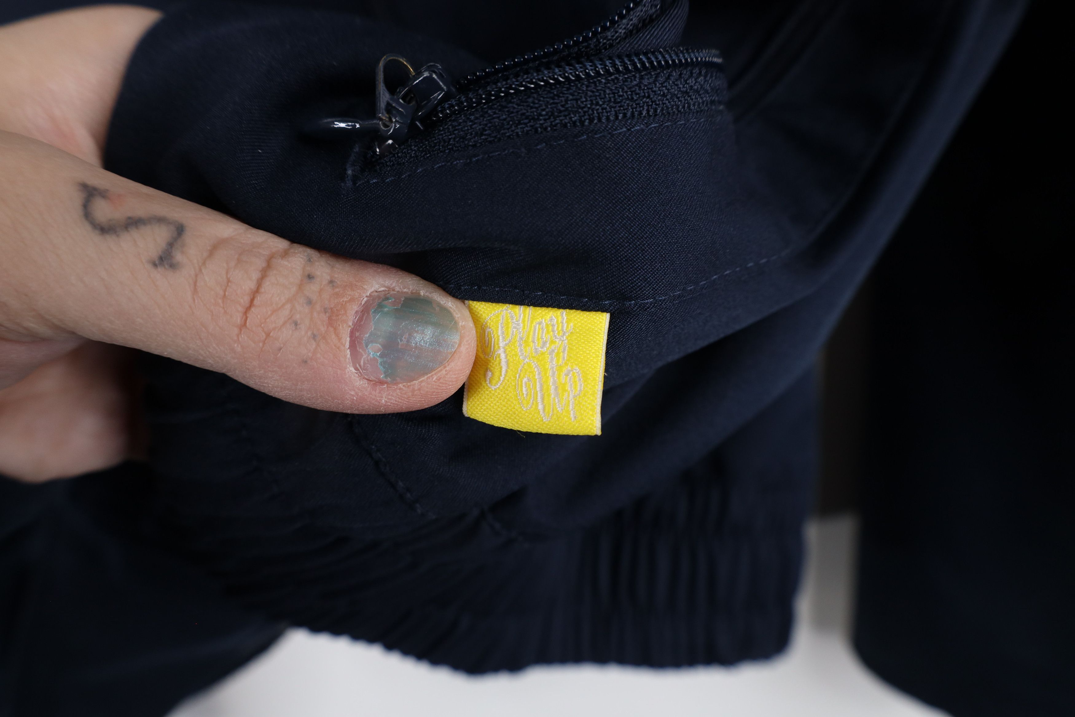 Nike × Vintage Vintage Nike Scott Mini Swoosh Striped Full Zip Jacket Blue Size XL / US 12-14 / IT 48-50 - 8 Thumbnail