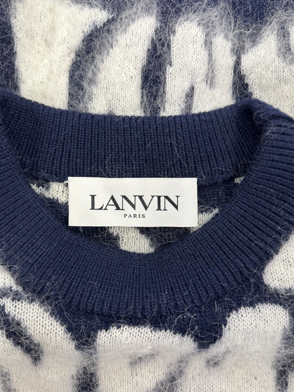 Lanvin LOGO PRINT CREWNECK SWEATER Size US M / EU 48-50 / 2 - 3 Thumbnail