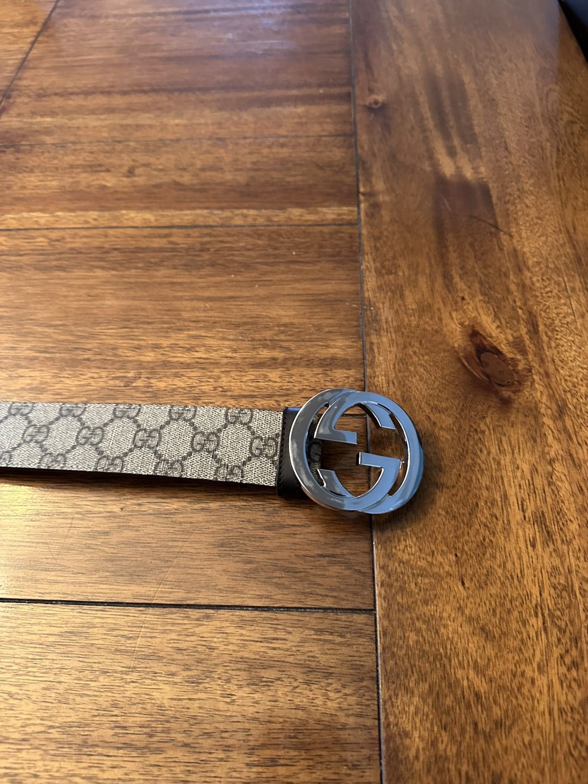 Gucci GG SUPREME BELT WITH G BUCKLE Size ONE SIZE - 2 Thumbnail