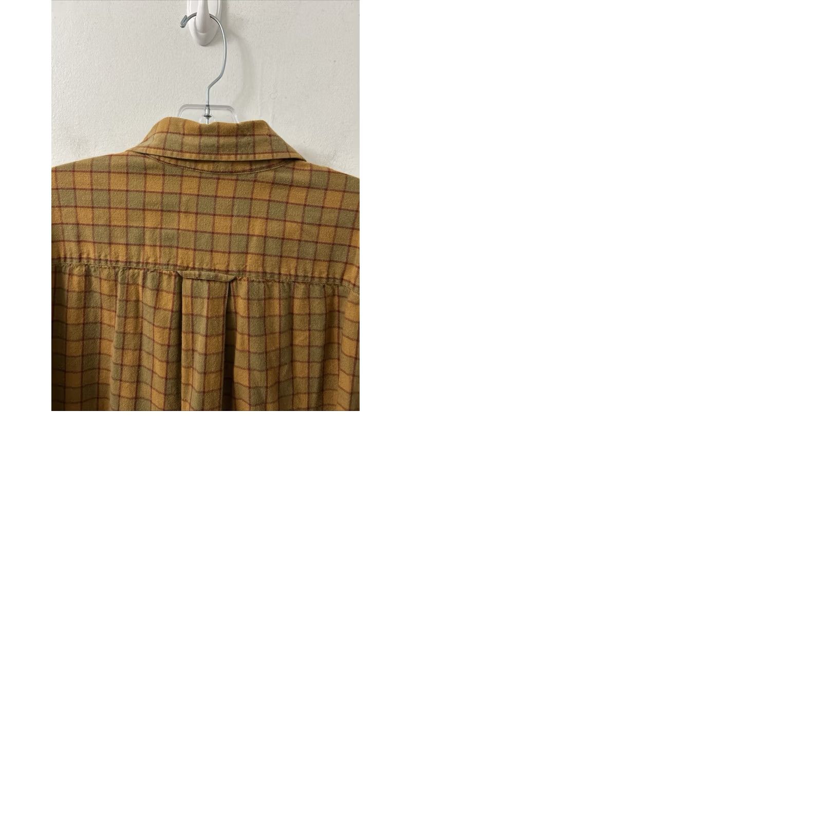 Orvis VINTAGE Orvis Shirt Mens XL Yellow Brown Plaid Flannel Button Down L/S Size US XL / EU 56 / 4 - 9 Thumbnail