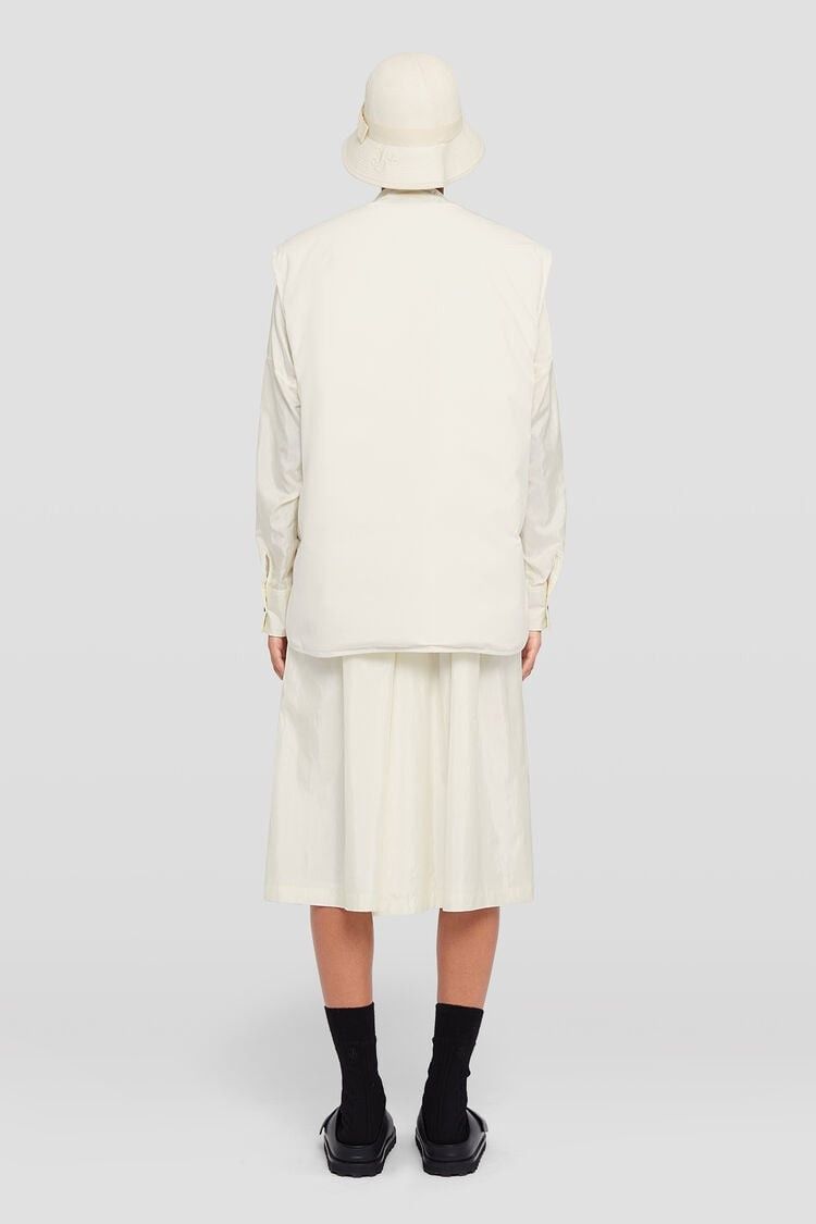 Jil Sander o1w1db10825 Down Vest in Cream Size L / US 10 / IT 46 - 4 Thumbnail