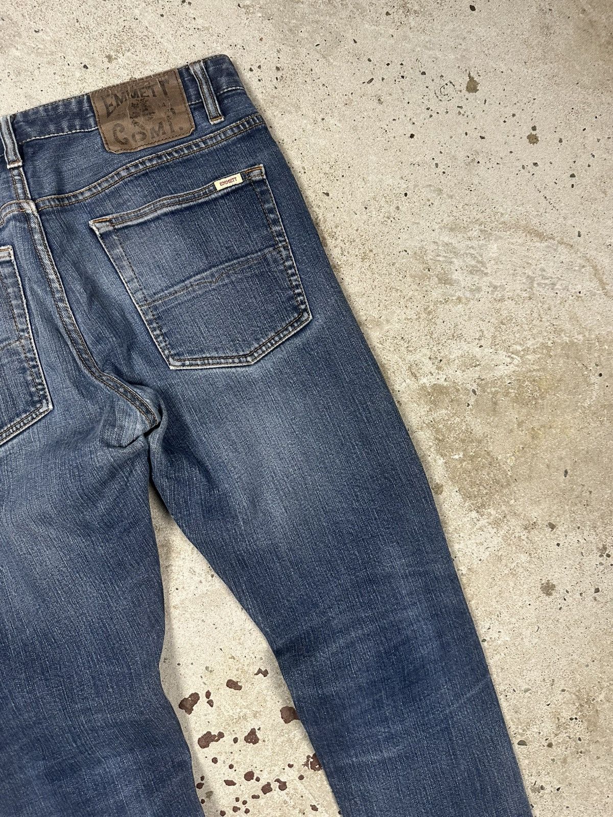 Emmett × Japanese Brand × Vintage Vintage Y2K Emmett Selvedge Joe Indigo Denim Pants Jeans Size US 33 - 19 Thumbnail