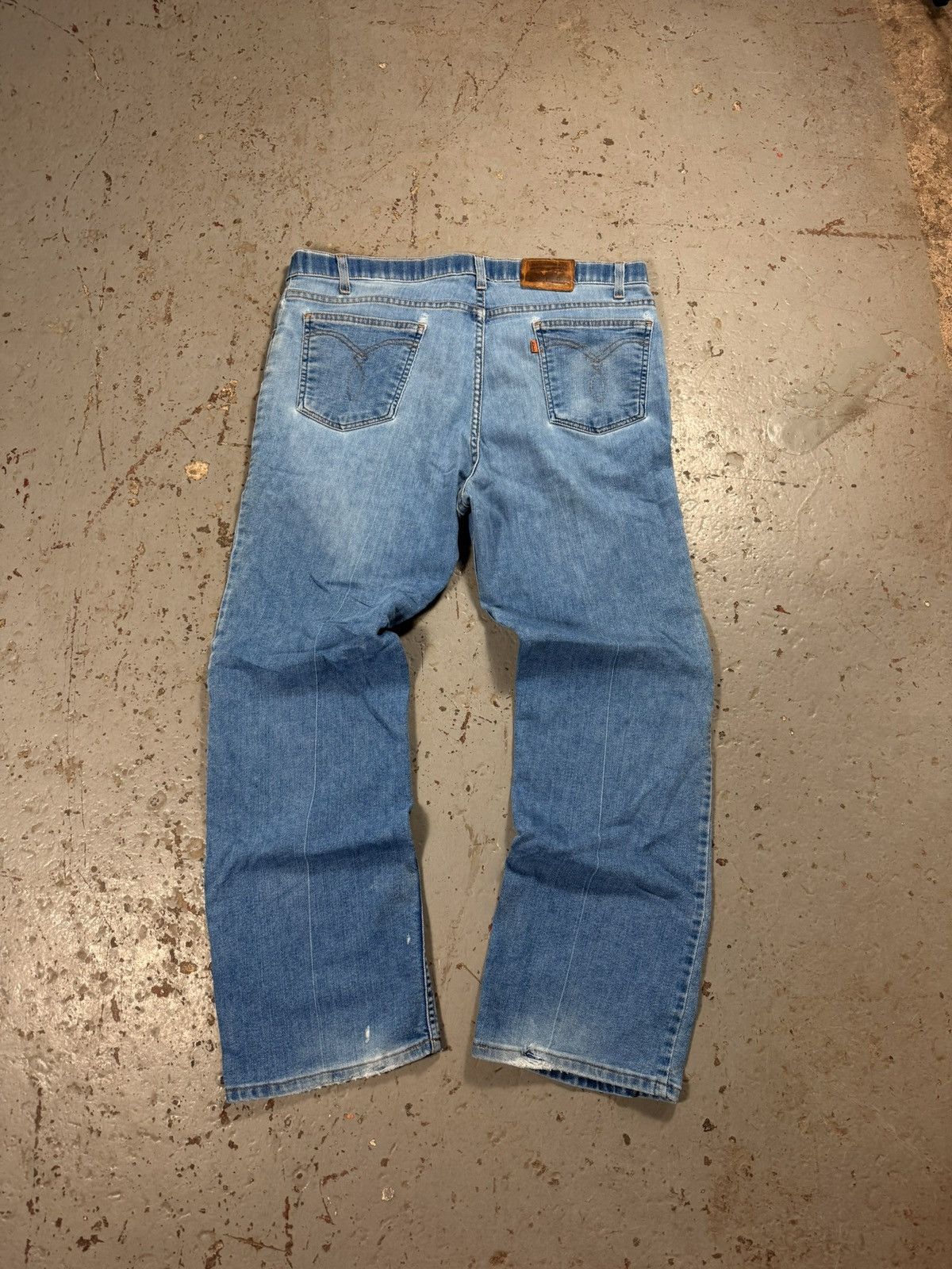 Levi's Vintage Distressed Orange Tag 1970s Denim Jeans Size US 38 / EU 54 - 2 Thumbnail