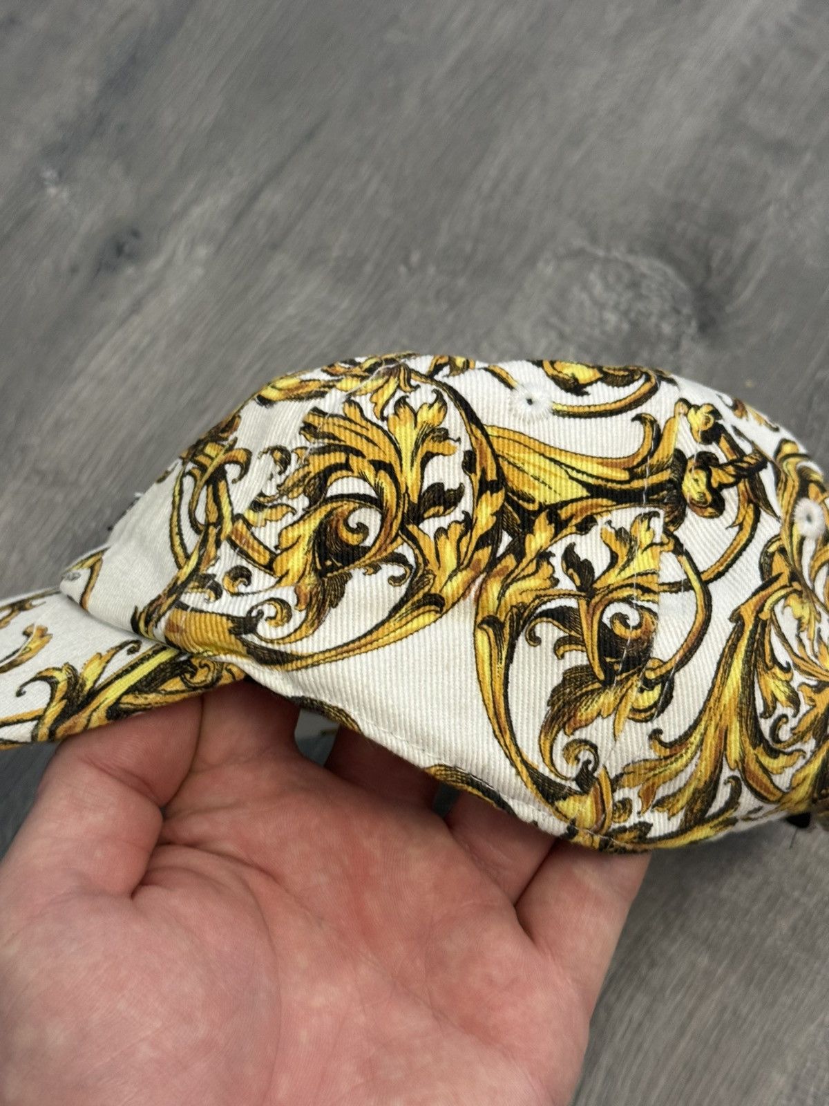 Versace Jeans Couture Versace White Barocco Baroque Baseball Cap One Size Size ONE SIZE - 10 Thumbnail