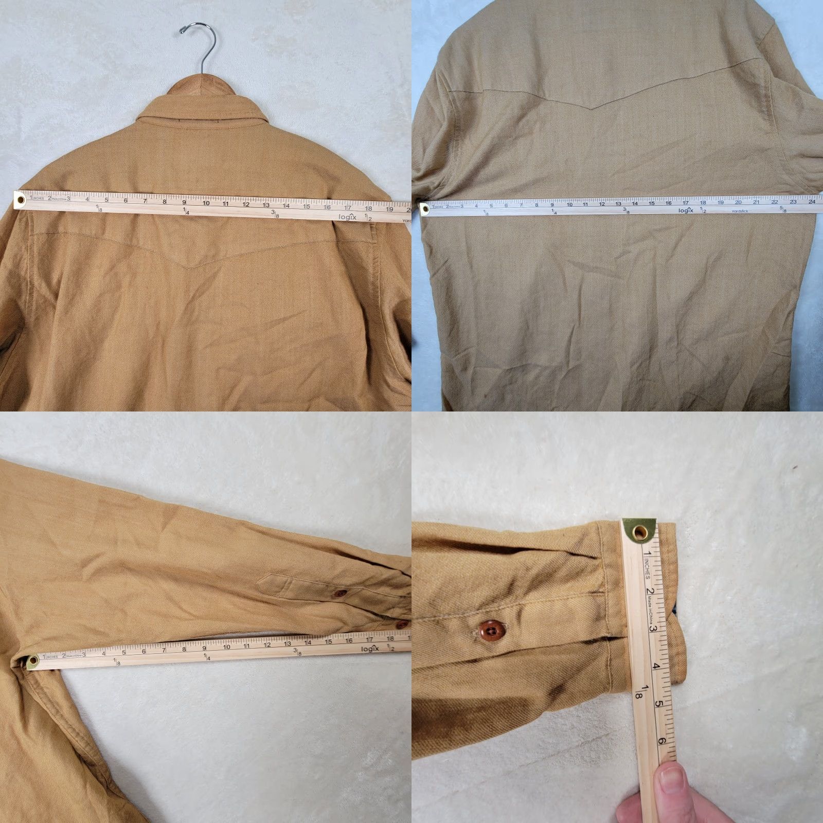 Pendleton Pendleton Thomas Kay Mens XL Tan Flannel Lined Button-Up Shirt Workwear Casual Travel Size US XL / EU 56 / 4 - 8 Thumbnail