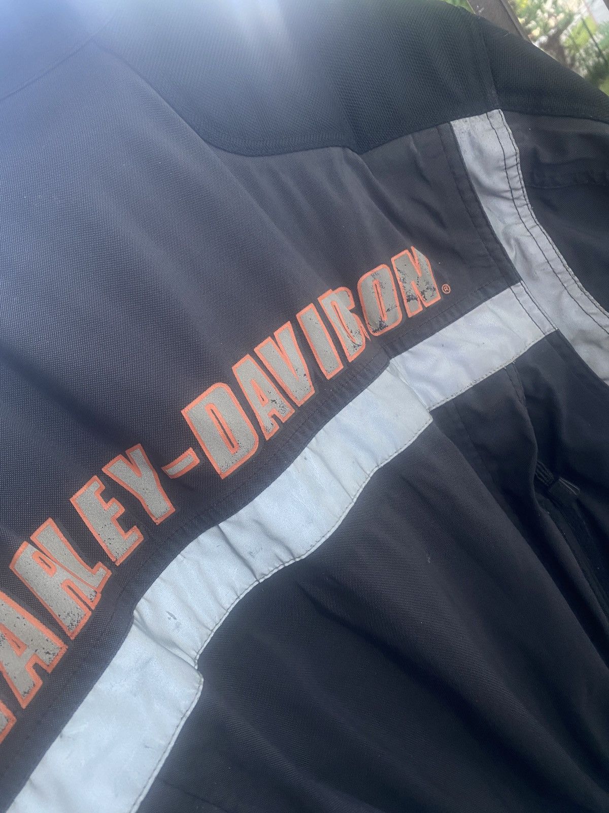 Harley Davidson Vintage harley davidson big logo on back racing jacket 00s Size US M / EU 48-50 / 2 - 6 Thumbnail