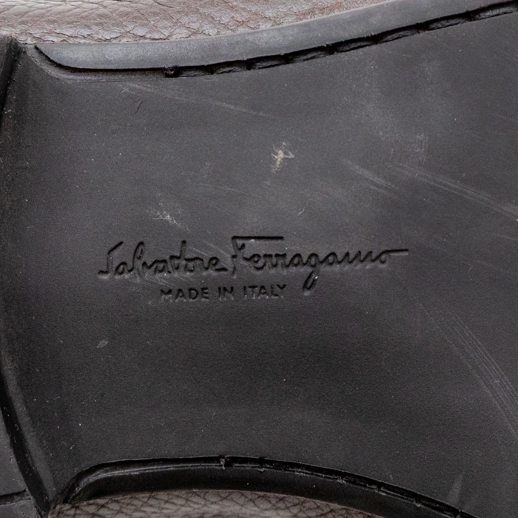 Salvatore Ferragamo $850 SALVATORE FERRAGAMO Gancini Bit Loafer Brown Size US 12 / EU 45 - 11 Thumbnail