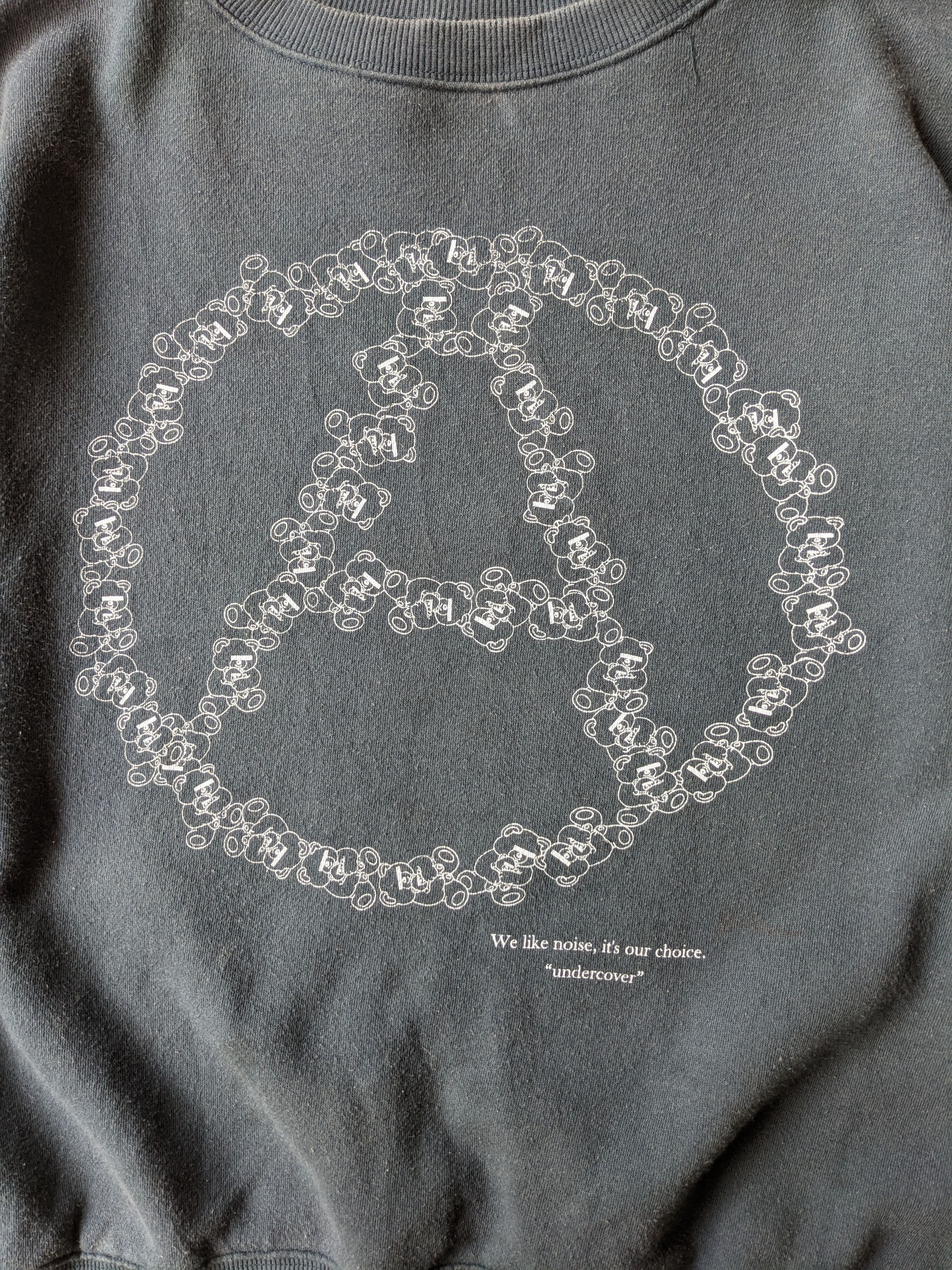 Jun Takahashi Undercover Anarchy Bear Crewneck Sweatshirt Size US L / EU 52-54 / 3 - 2 Thumbnail
