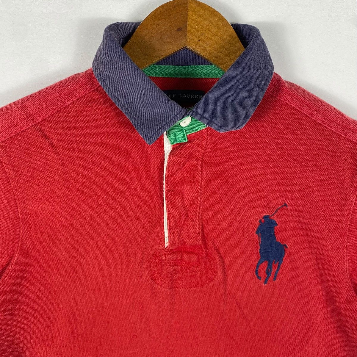 Polo Ralph Lauren × Ralph Lauren × Vintage Vintage POLO RALPH LAUREN Big Pony Women Polo Shirt Size M / US 6-8 / IT 42-44 - 2 Thumbnail