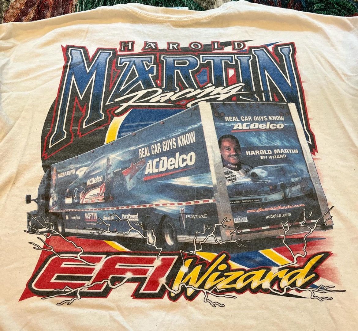Jerzees harold martin racing shirt signed Size US XL / EU 56 / 4 - 2 Thumbnail