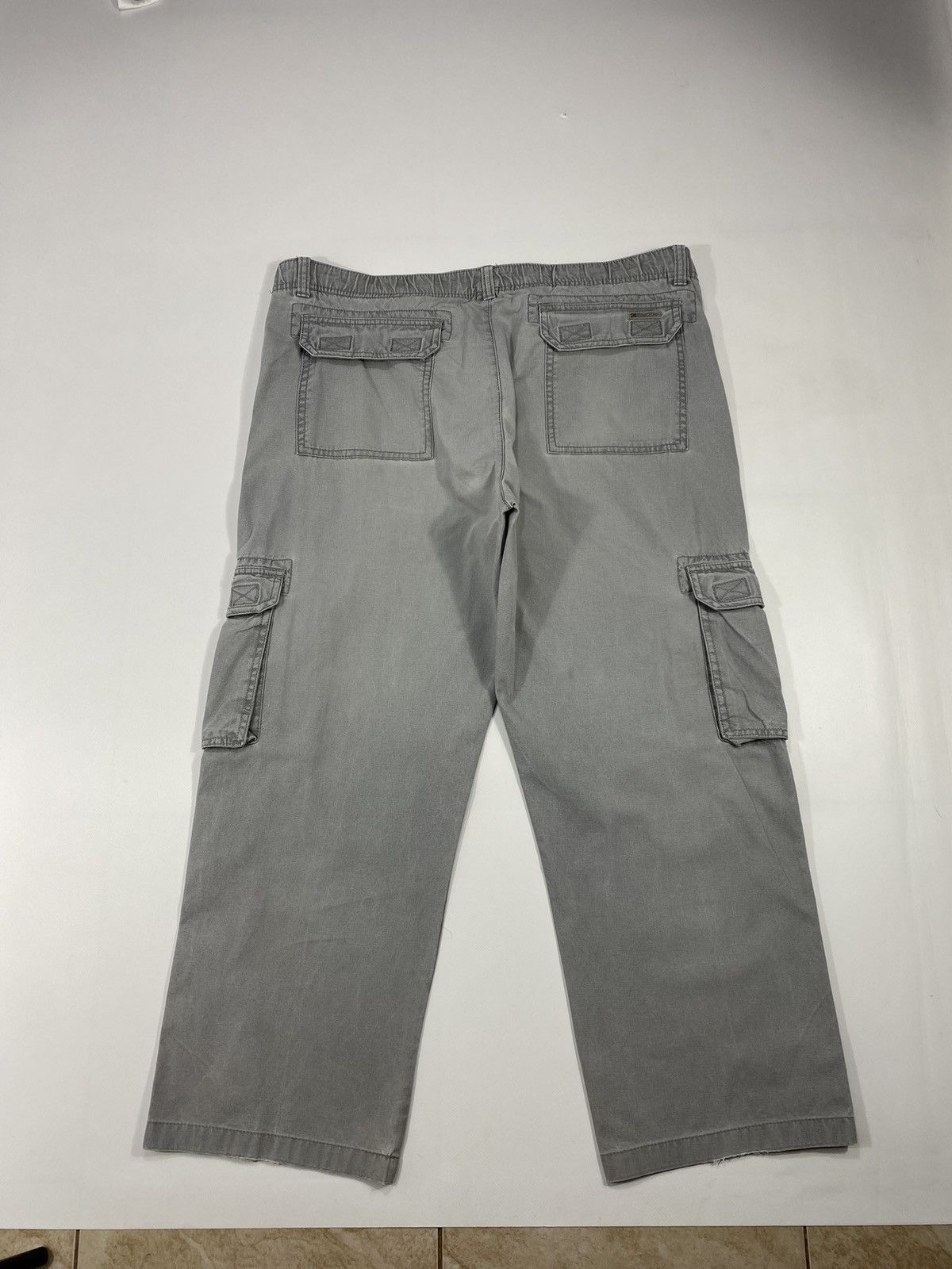 Vintage Vintage 90s Cargo Stonewashed Grey Work Low Rise Pants Size US 38 / EU 54 - 20 Thumbnail