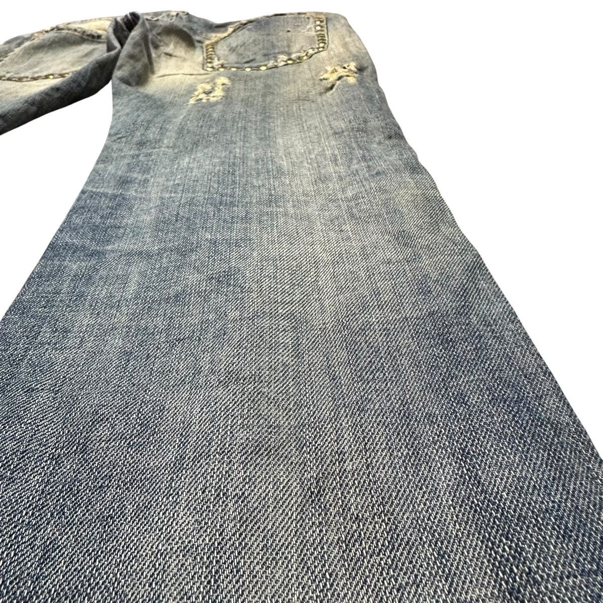 Dolce & Gabbana D&G Dolce & Gabbana Studded Distressed Denim Jeans Italy Size US 31 - 12 Thumbnail