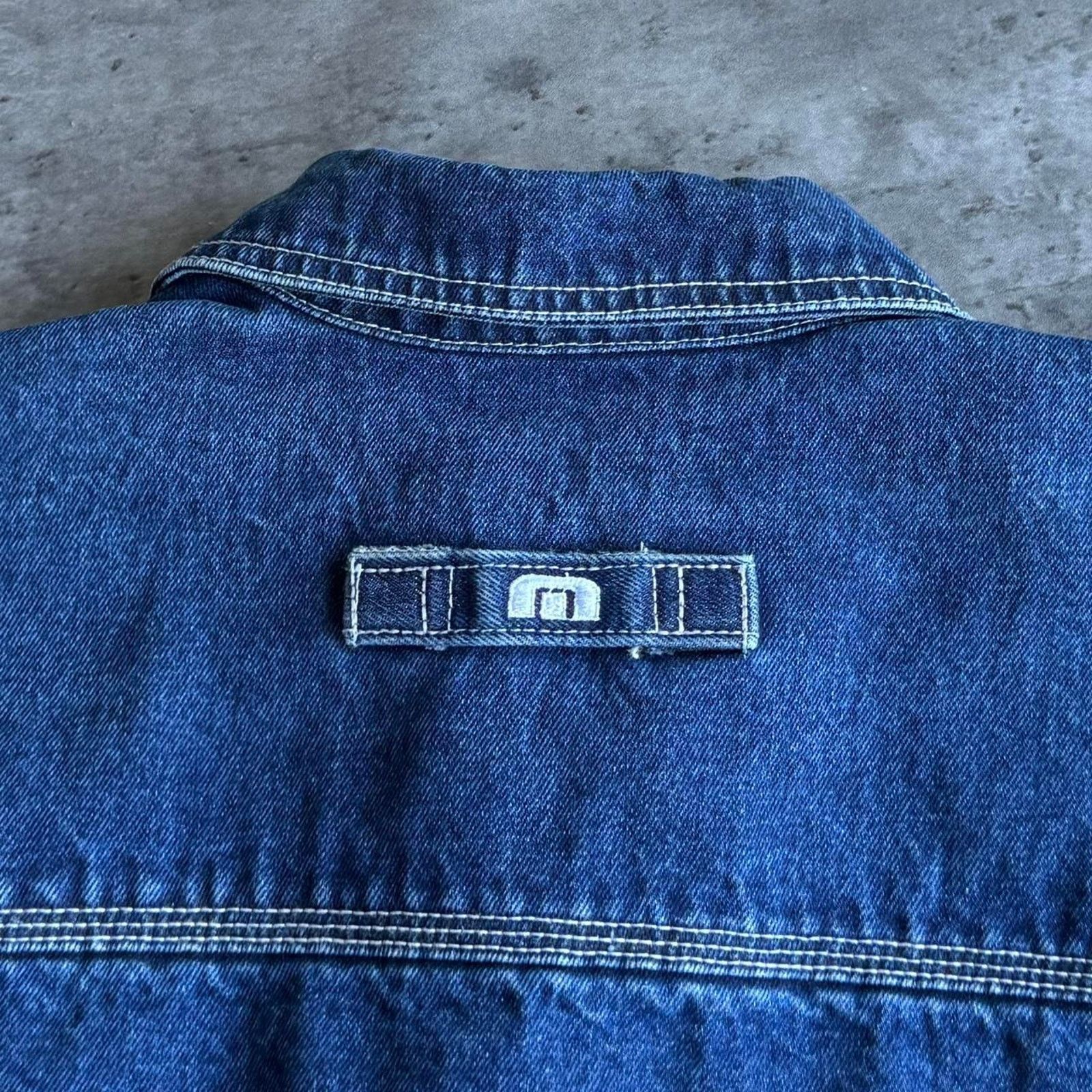 JNCO × Japanese Brand × Vintage Vintage Y2K Jnco Style Embroidered Baggy Denim Jacket Size US M / EU 48-50 / 2 - 4 Thumbnail