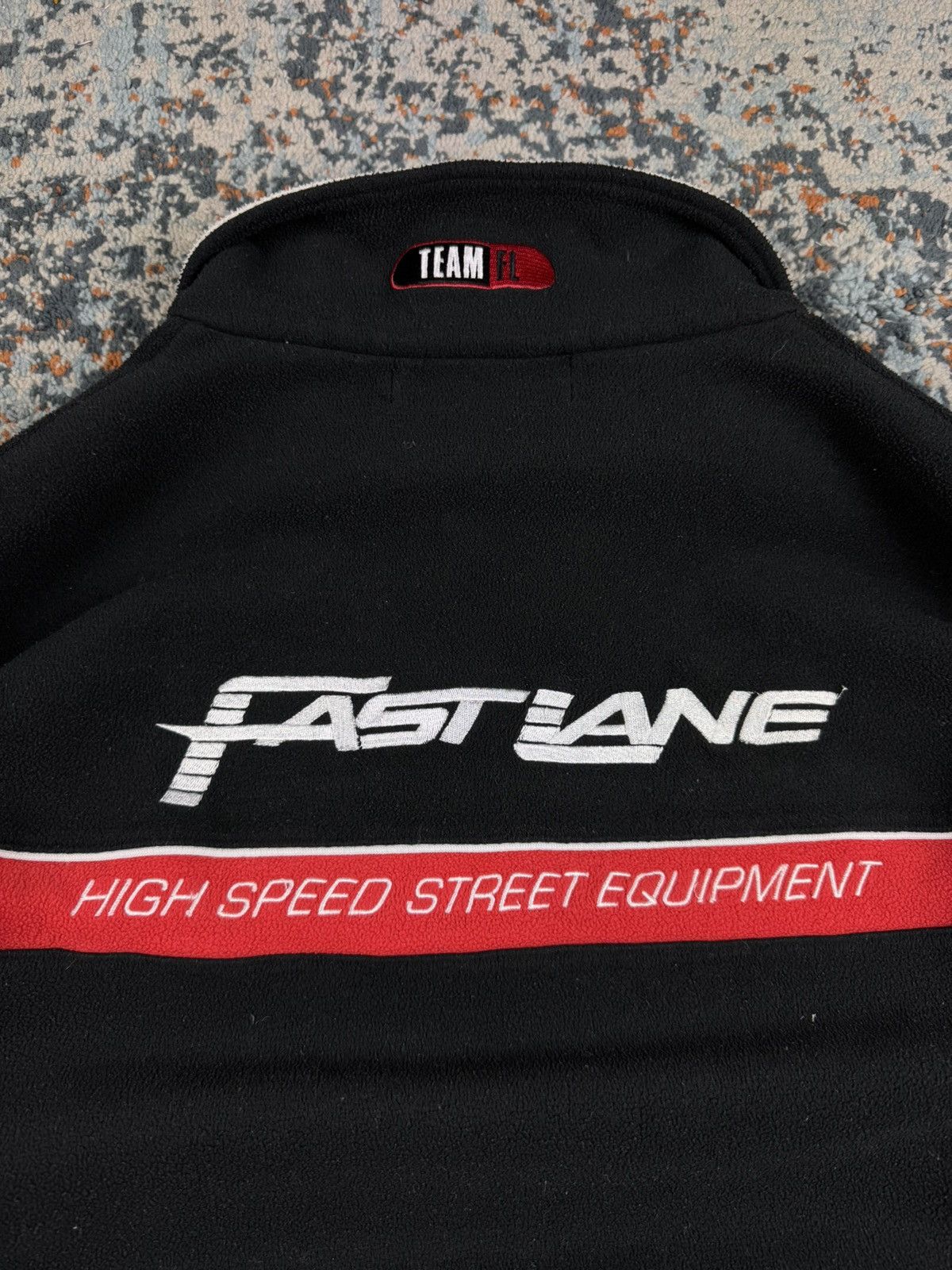 Vintage Vintage 90s Fast Lane racing style fleece sherpa quartezip Size US XL / EU 56 / 4 - 7 Thumbnail