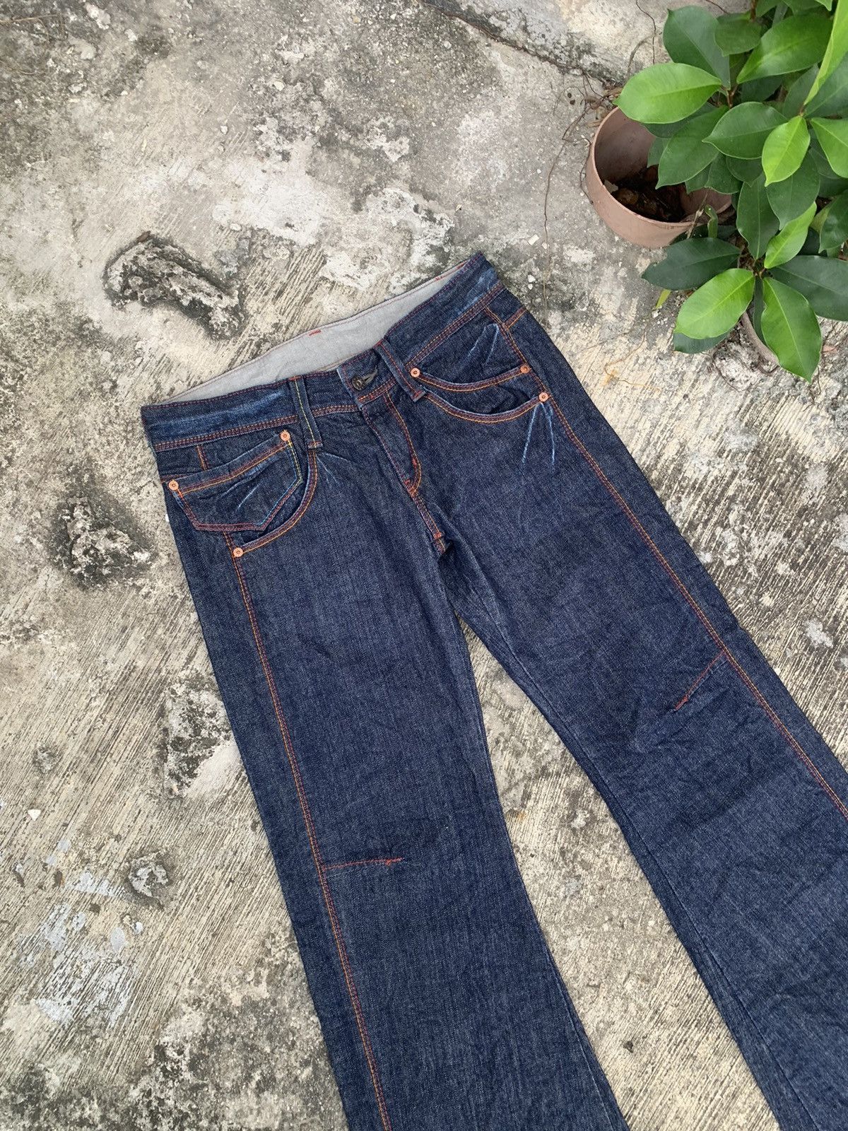 If Six Was Nine × Japanese Brand × Le Grande Bleu (L.G.B.) Flare et boite baggy bootcut jeans Size 32" / US 10 / IT 46 - 3 Thumbnail
