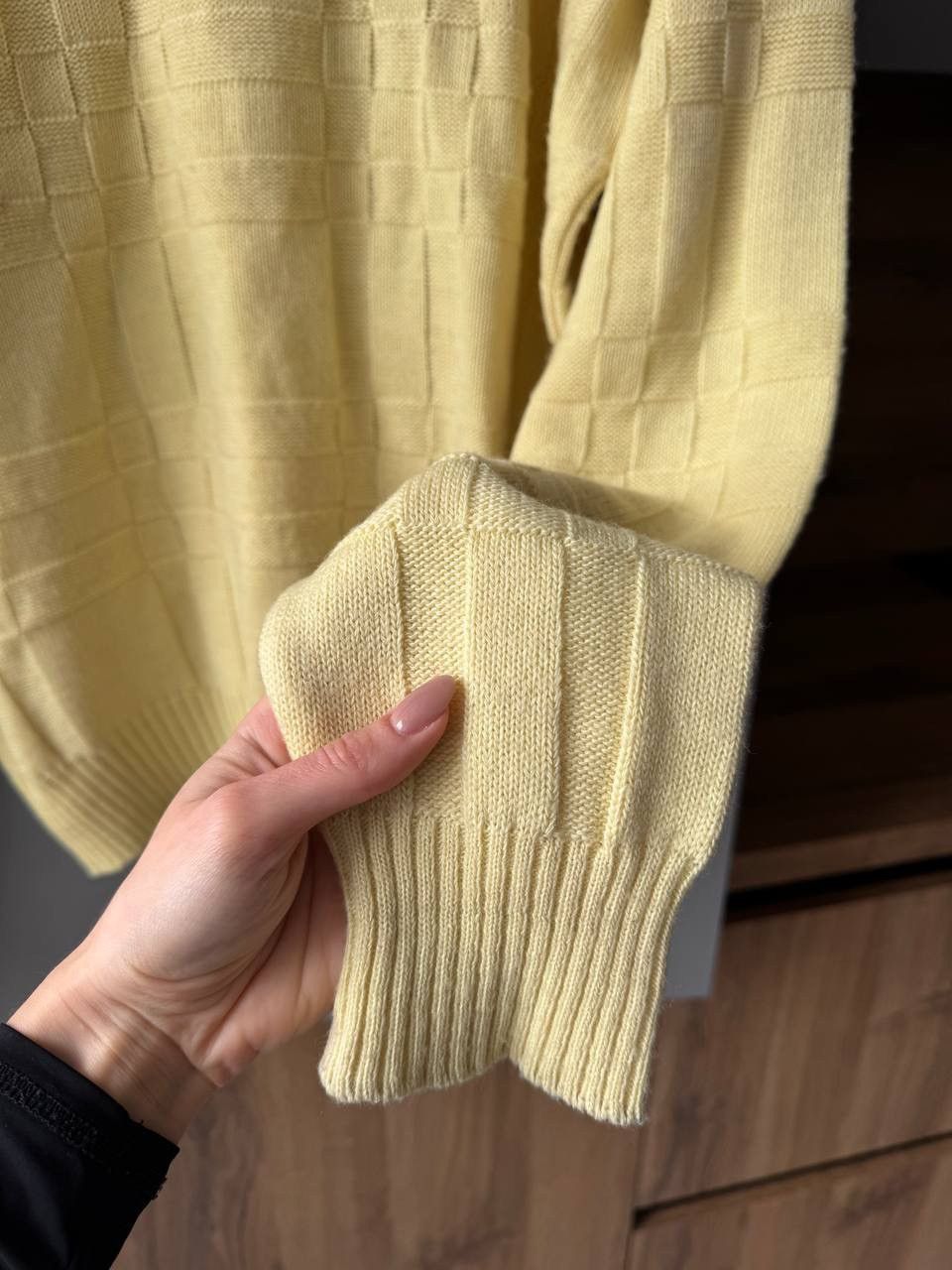 Lacoste × Vintage Lacoste Vintage Sweater Knit Casual Yellow 90s Hype Rare Size US L / EU 52-54 / 3 - 3 Thumbnail