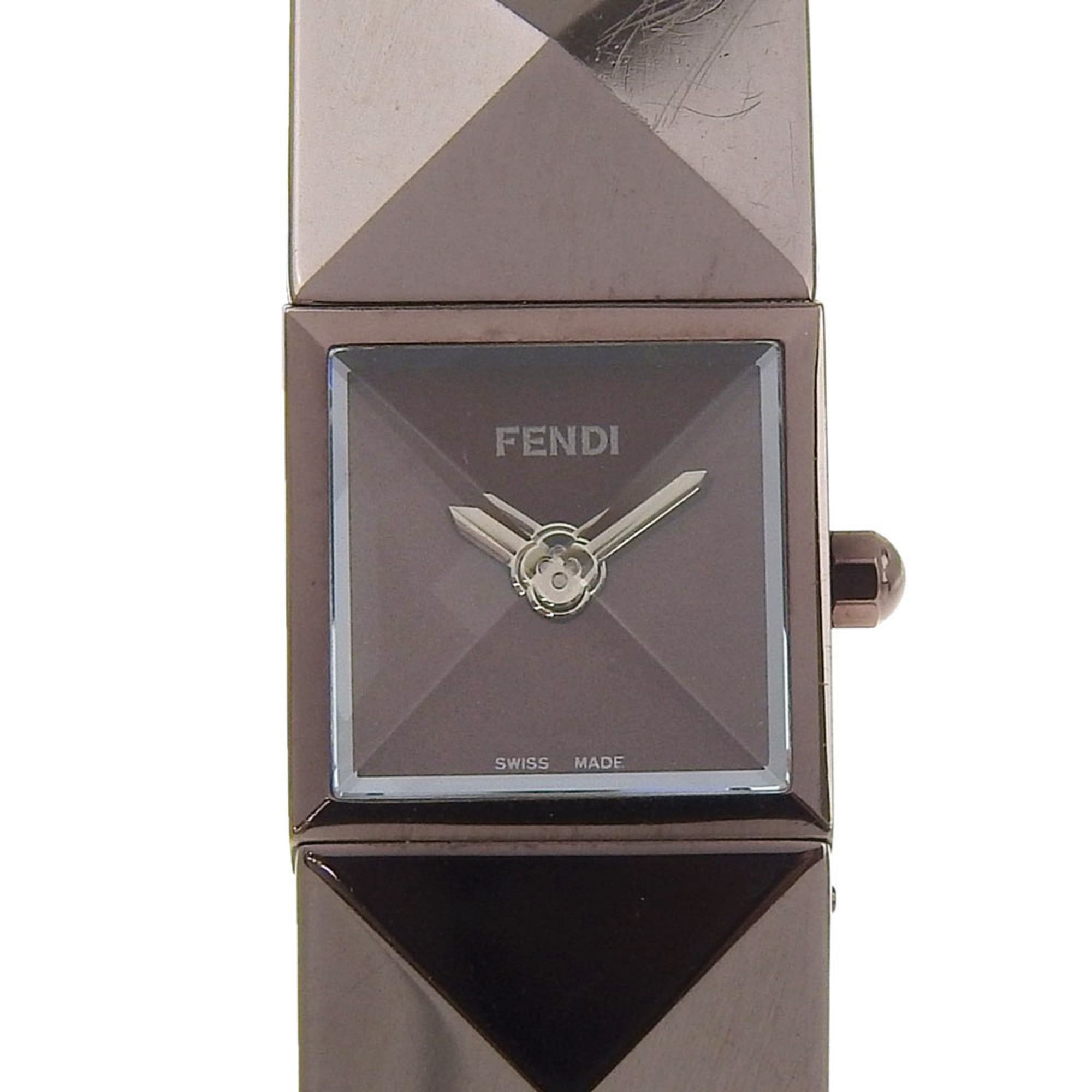 Fendi Fendi Pyramid Watch 4260L Stainless Steel Quartz Analog Brown Dial Women's Size ONE SIZE - 1 Thumbnail